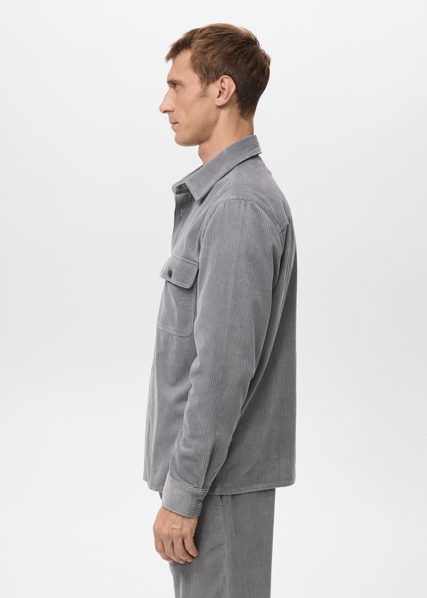 Corduroy overshirt with pockets - Details of the article 6