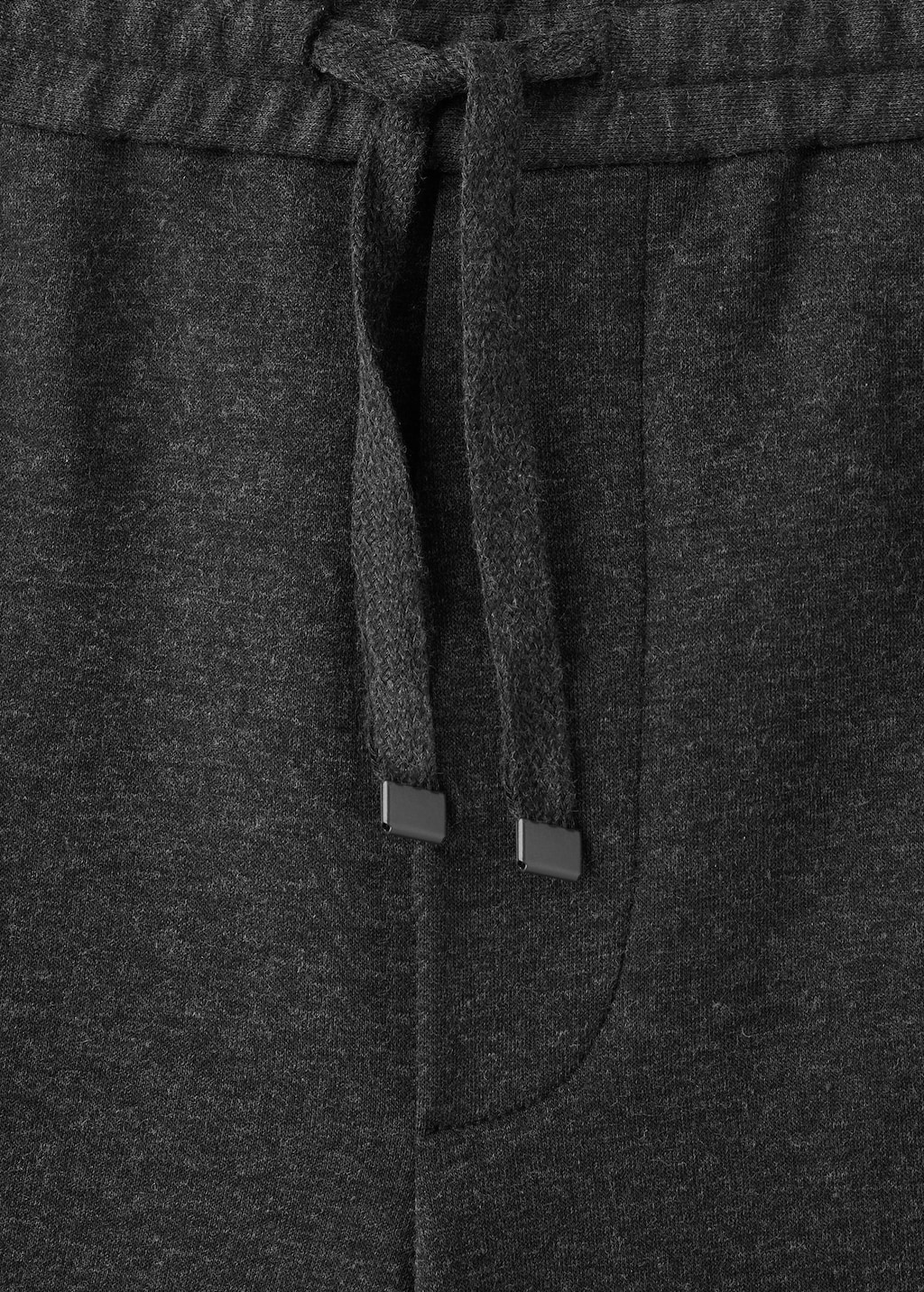 Flannel joggers with drawstring