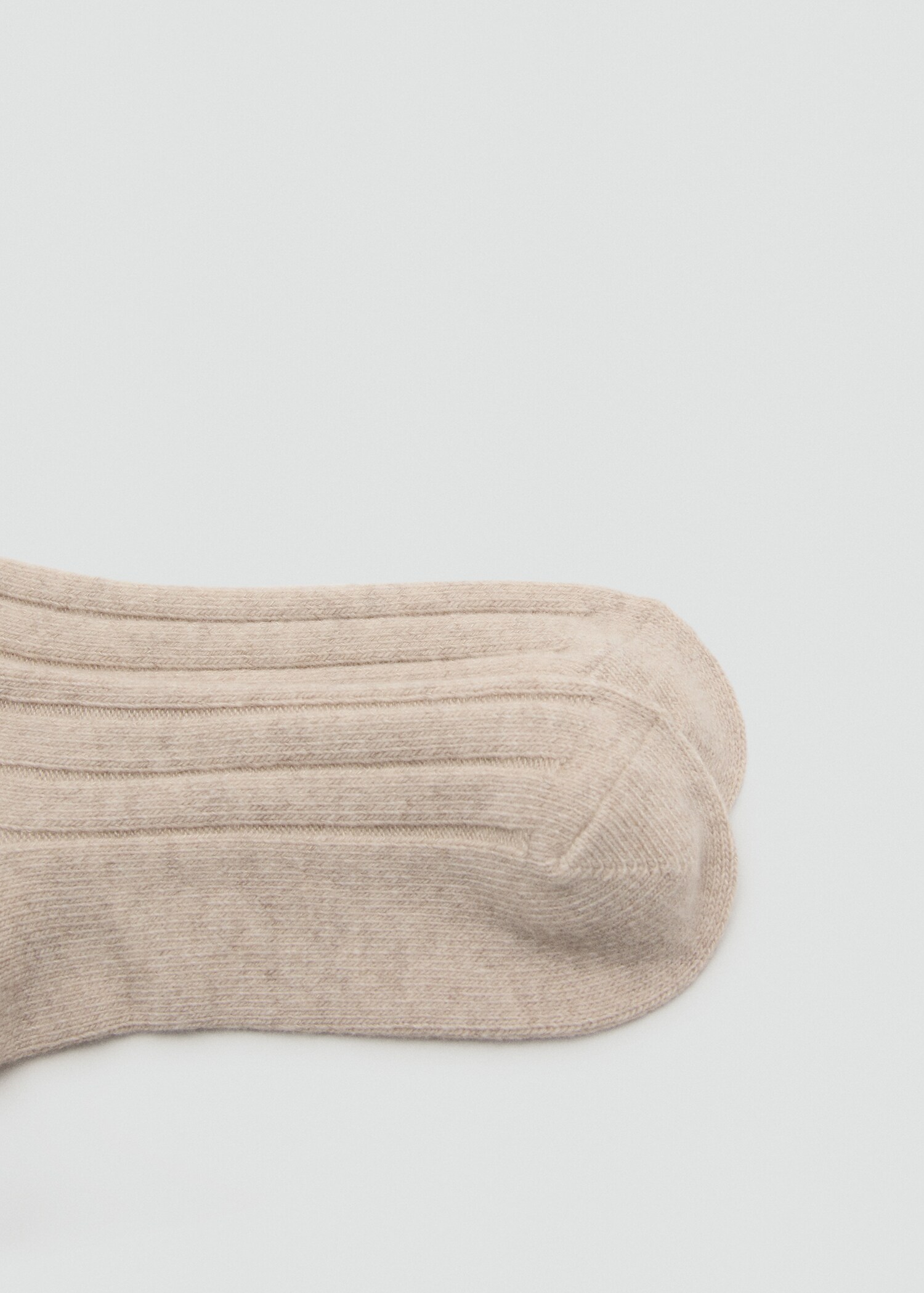 Chaussettes laine mélangée maille côtelée - Détail de l'article 1