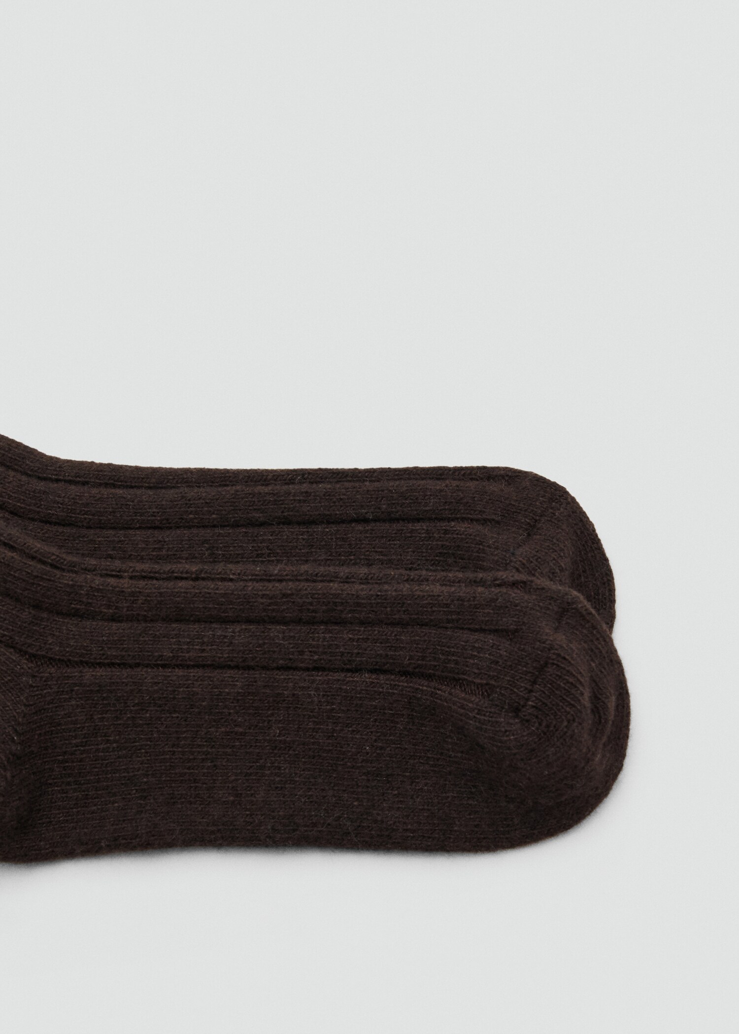 Chaussettes laine mélangée maille côtelée - Détail de l'article 1