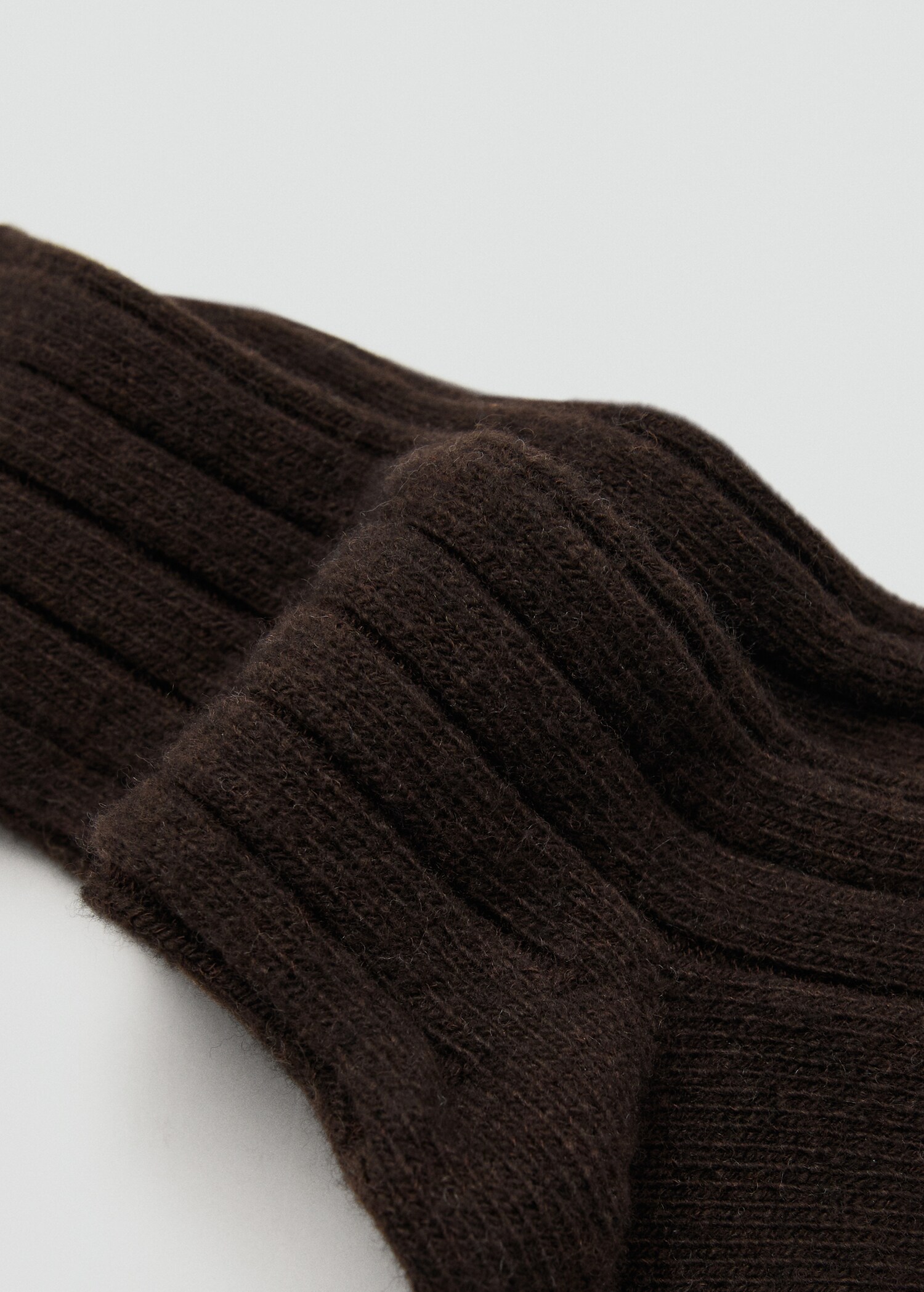 Chaussettes laine mélangée maille côtelée - Détail de l'article 2