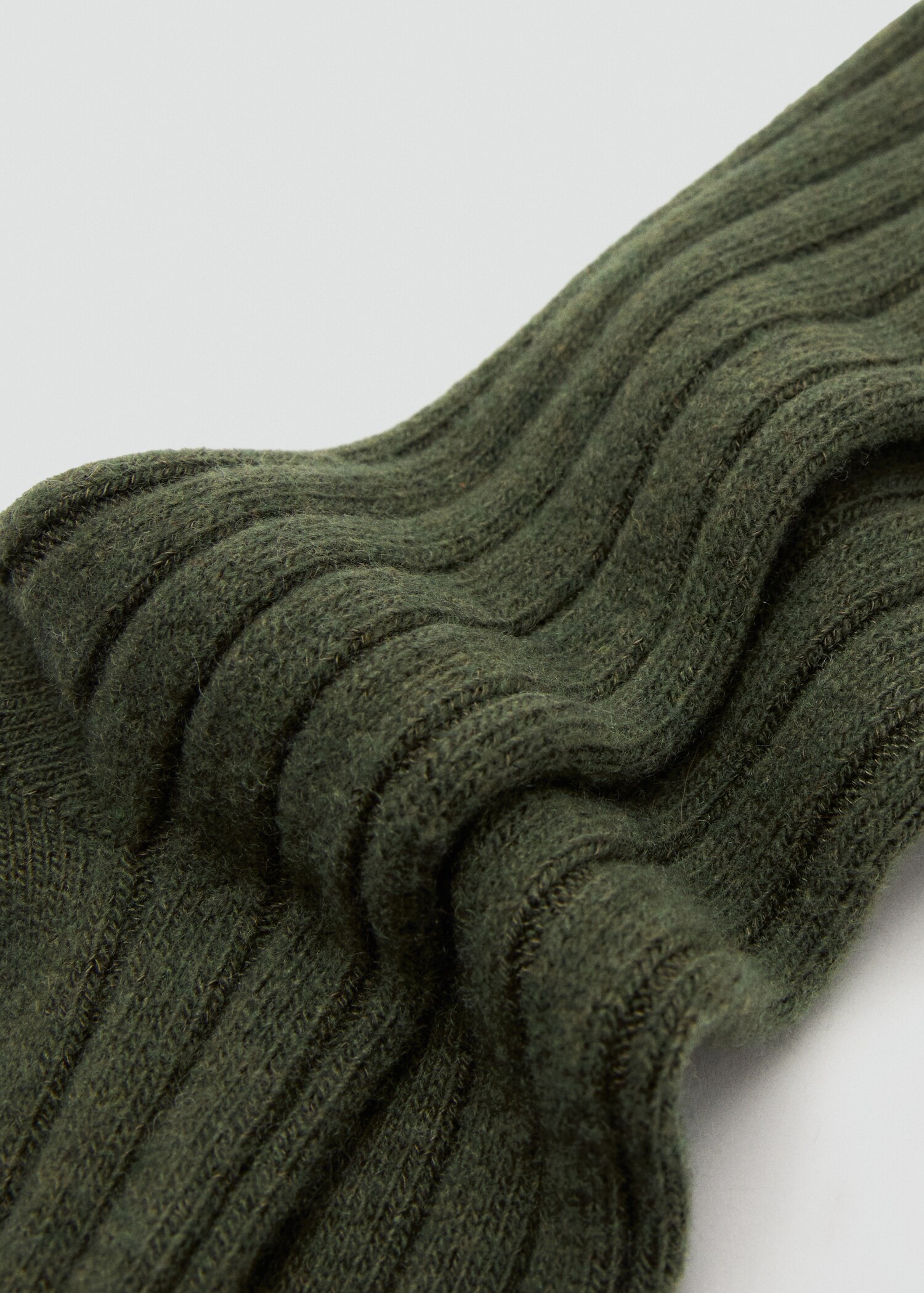 Chaussettes laine mélangée maille côtelée - Détail de l'article 2
