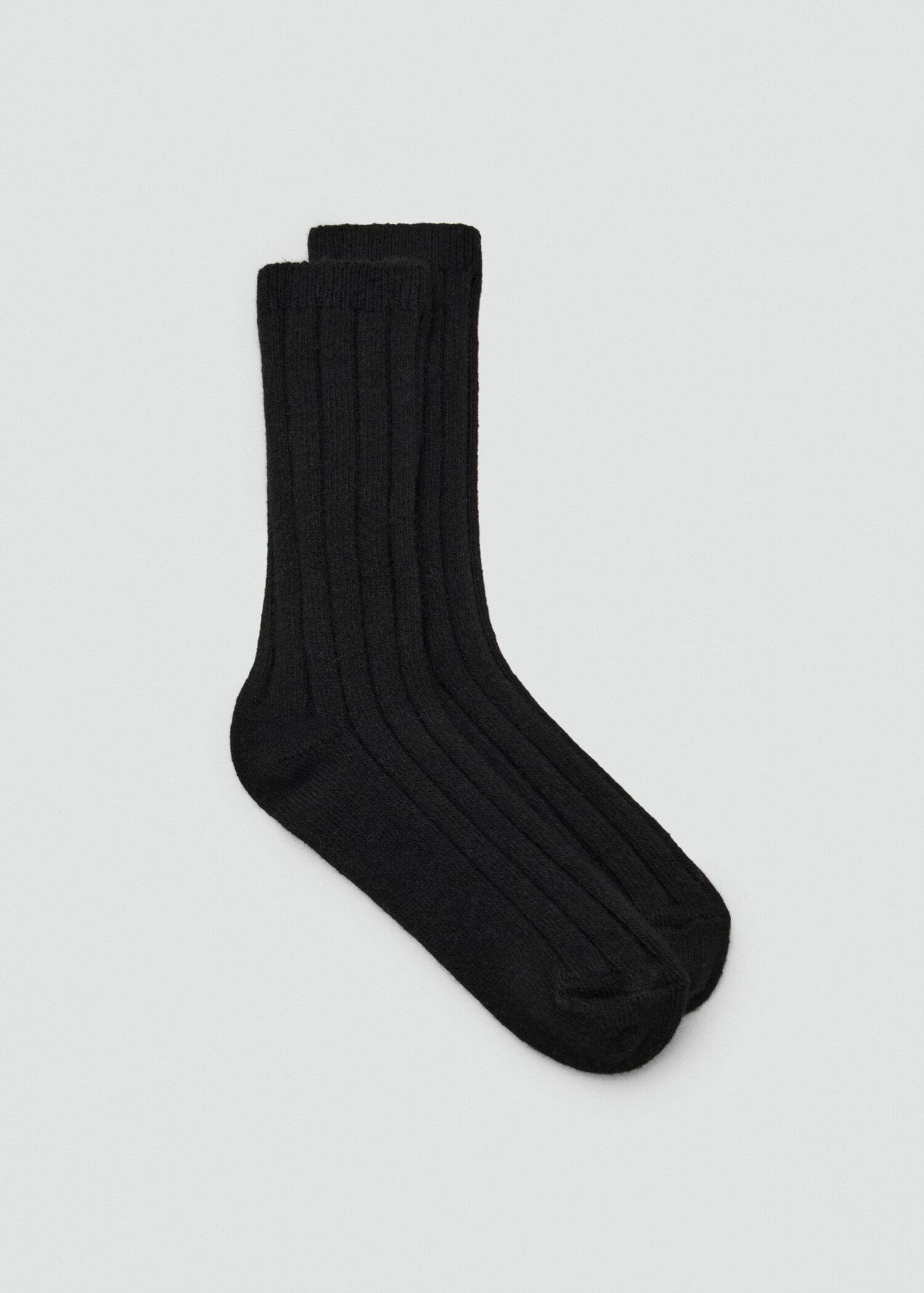 Chaussettes laine mélangée maille côtelée - Article sans modèle