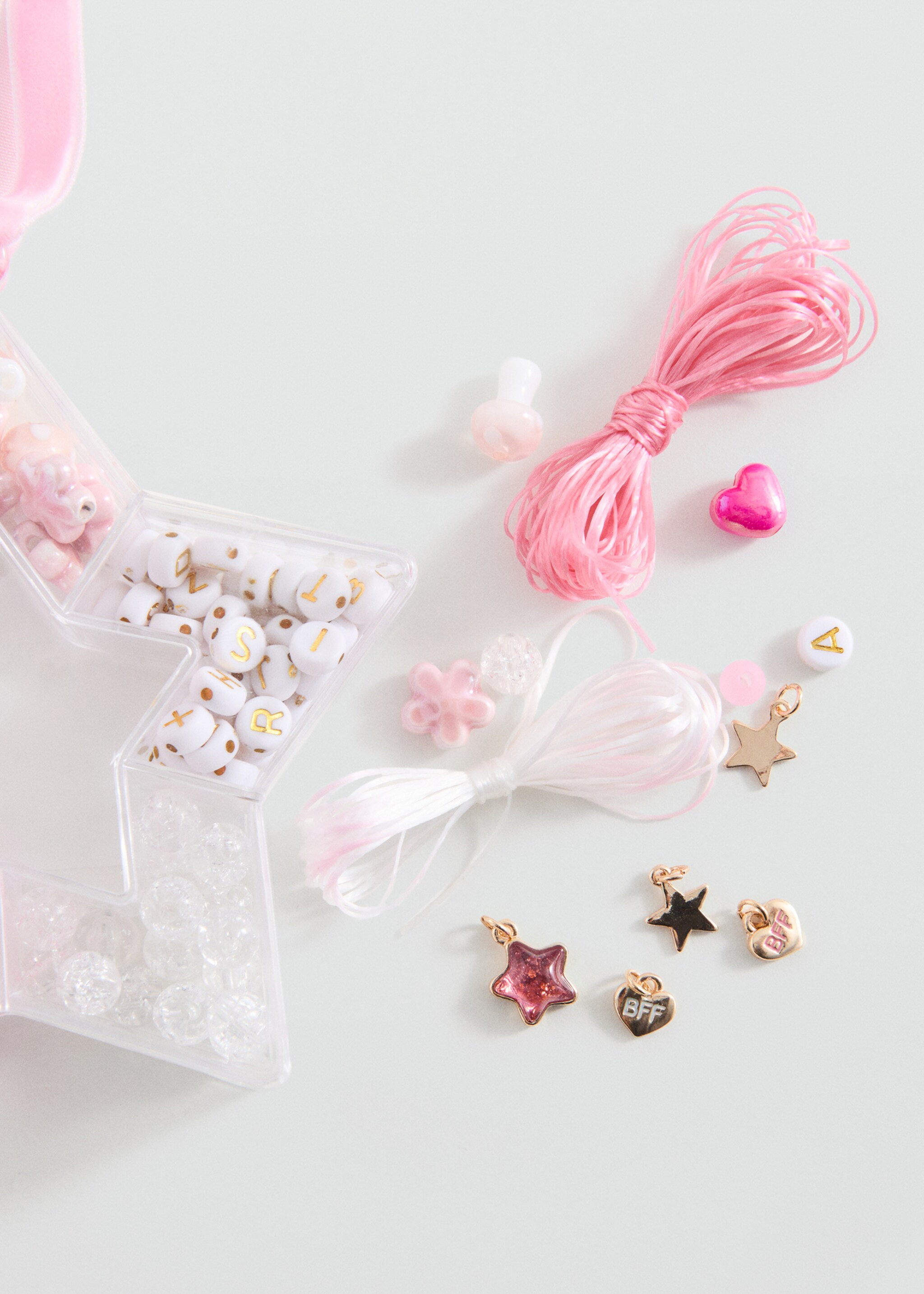 Necklace set - Details of the article 1, Pink. Ref: 27071202-00.