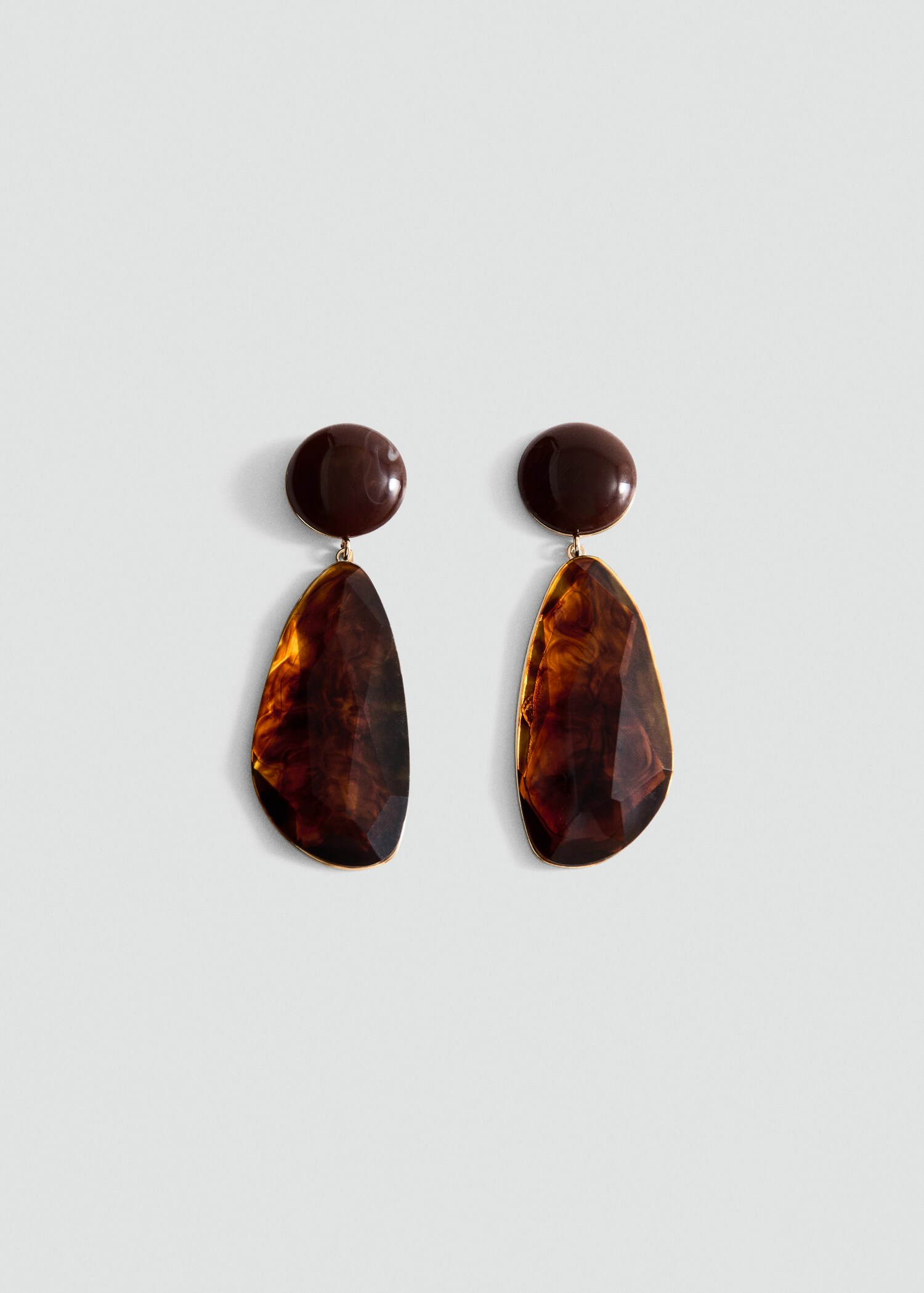 Resin pendant earrings - Article without model