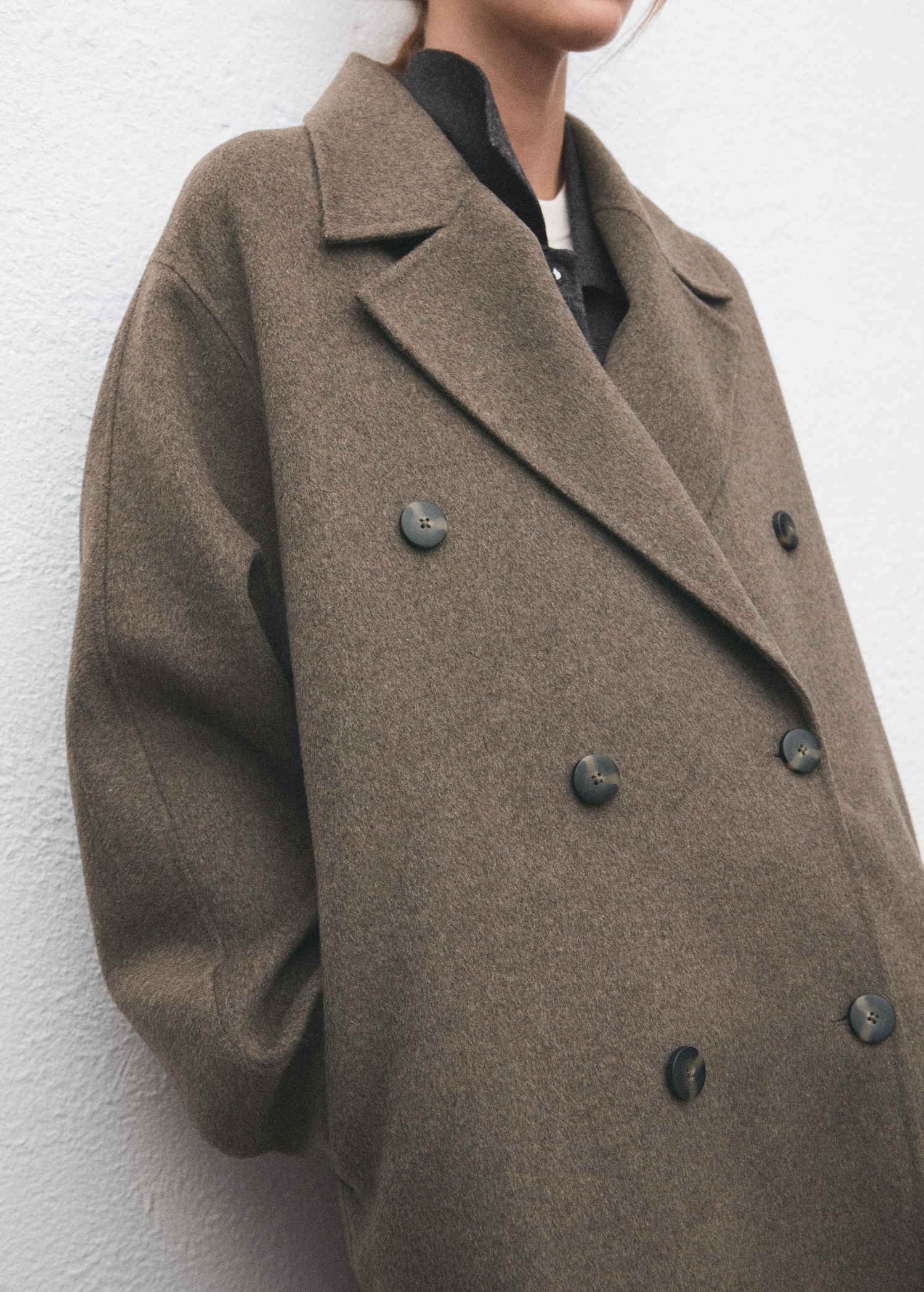Handmade oversized wool coat - Details of the article 6