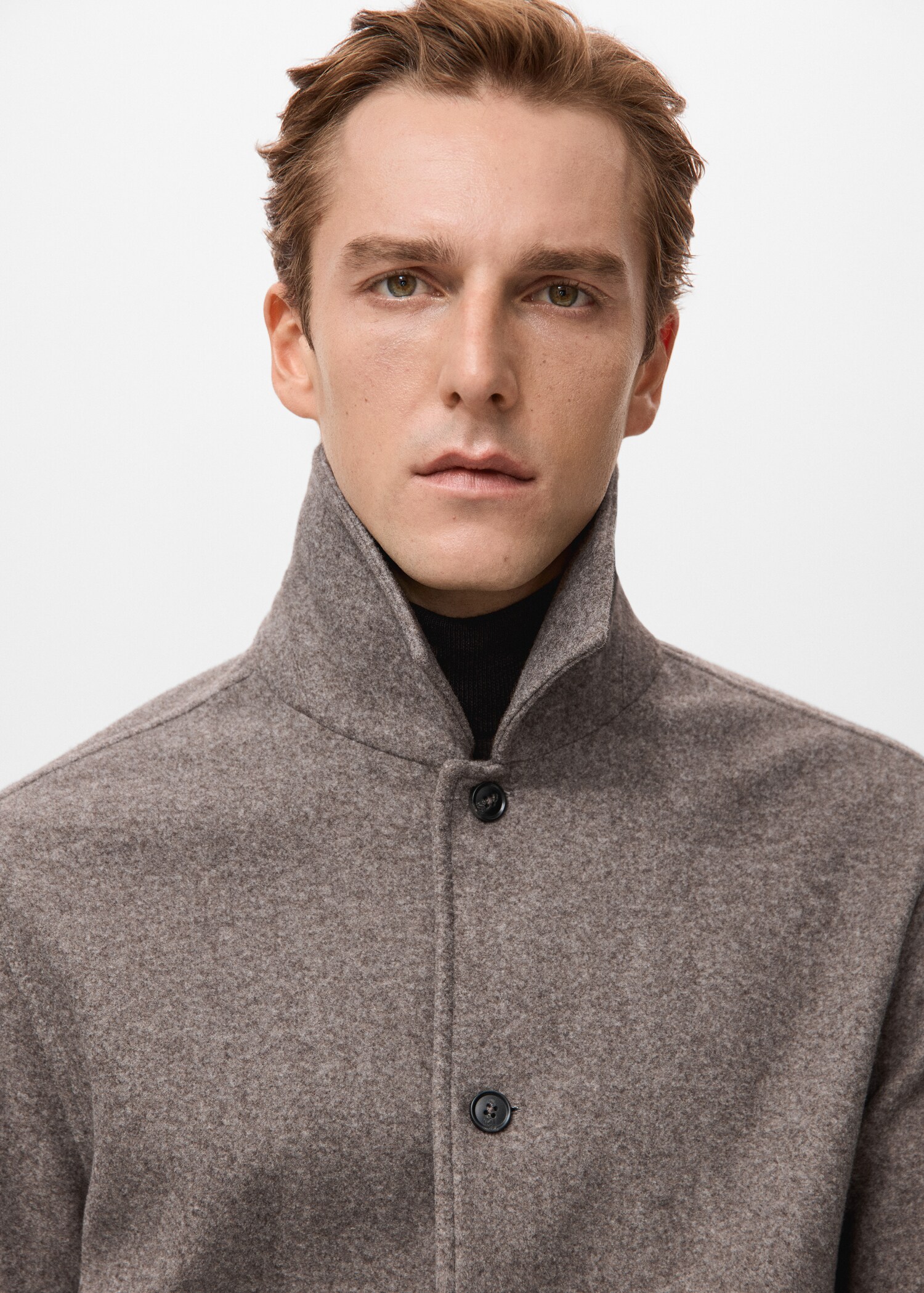 قميص خارجي من الفلانيل بقصّة منتظمة - تفاصيل المنتج 1