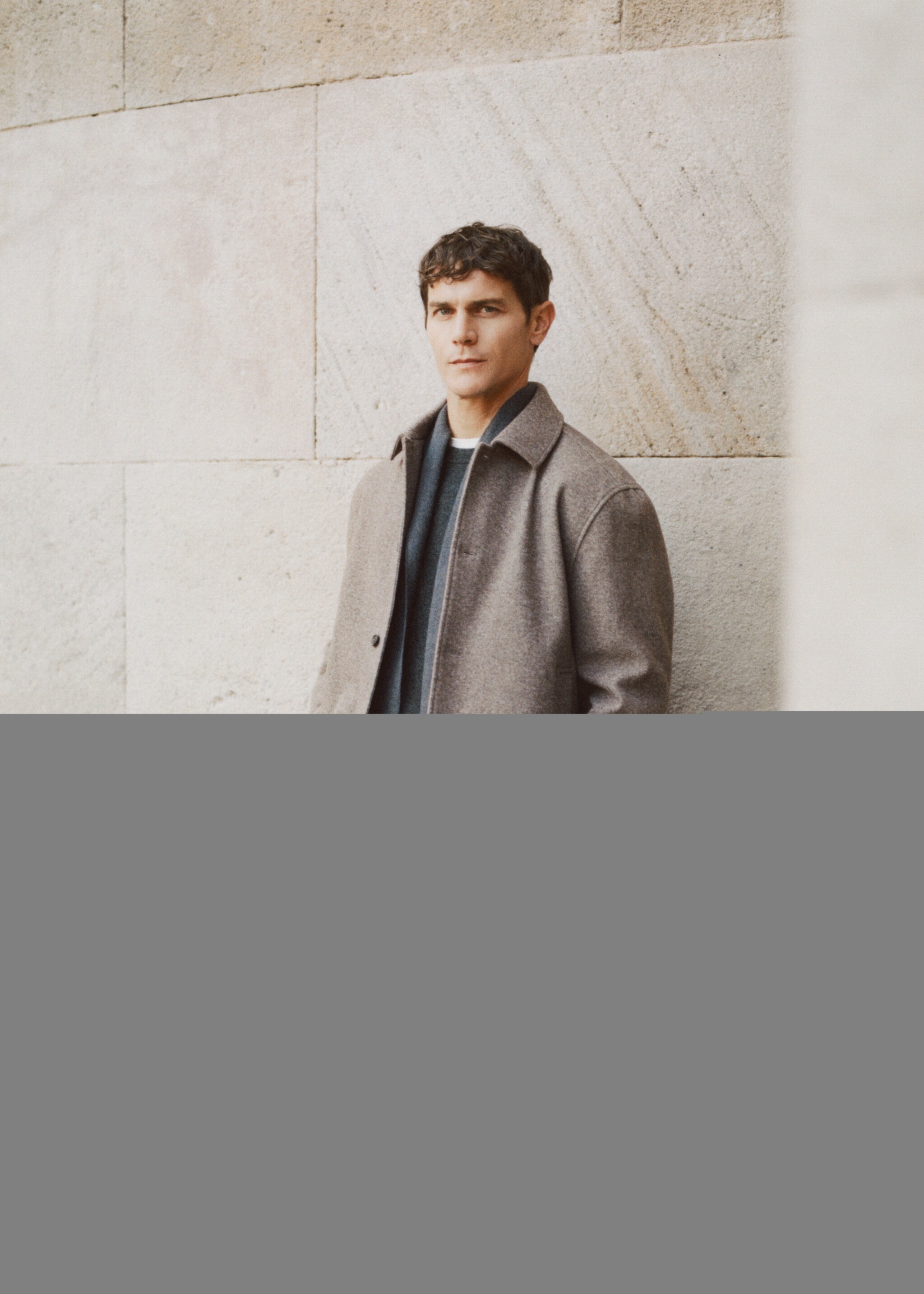 Regular fit flannel overshirt - Details of the article 3, Medium Brown. Ref: 27071211-00.