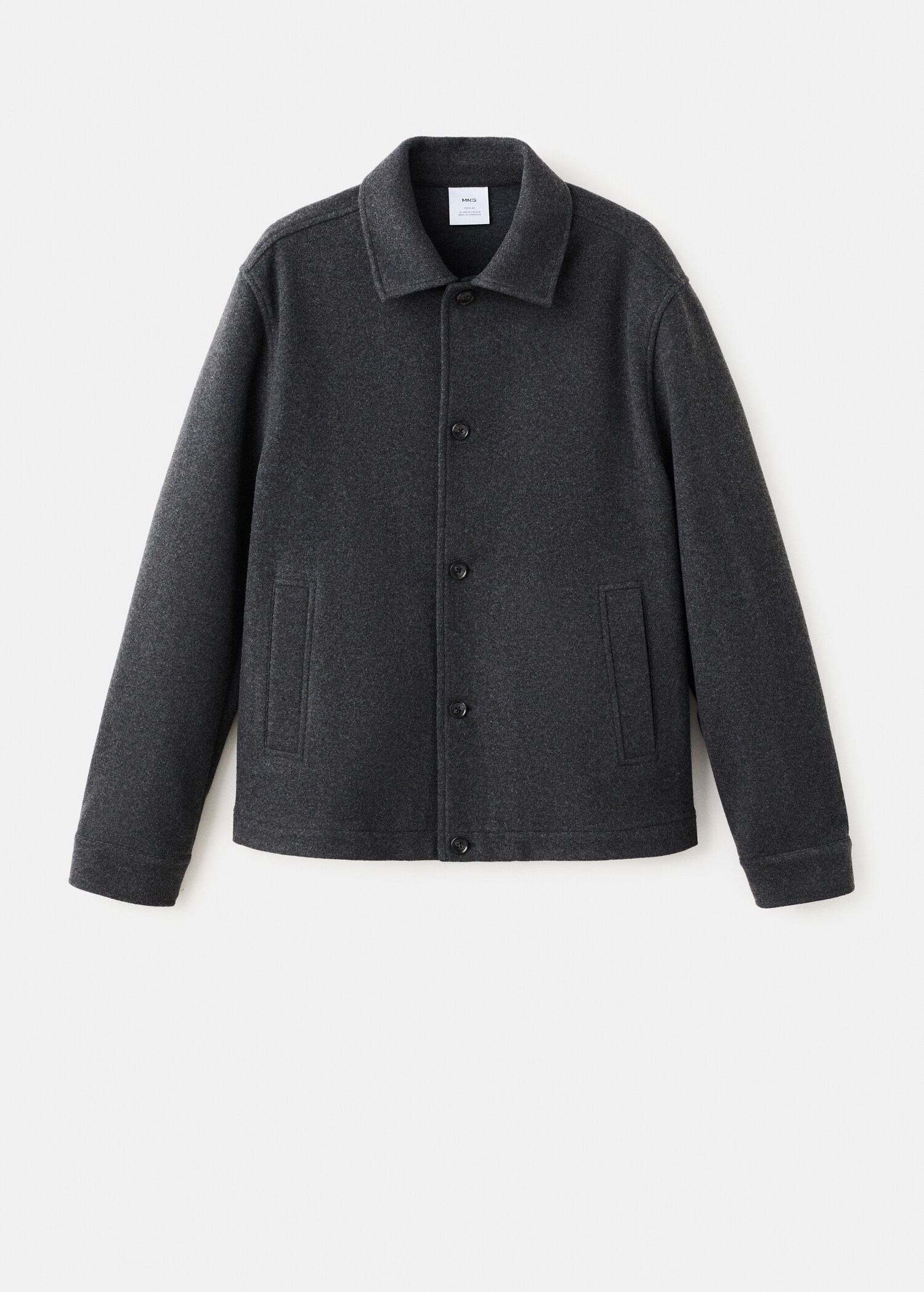 قميص خارجي من الفلانيل بقصّة منتظمة - منتج دون نموذج