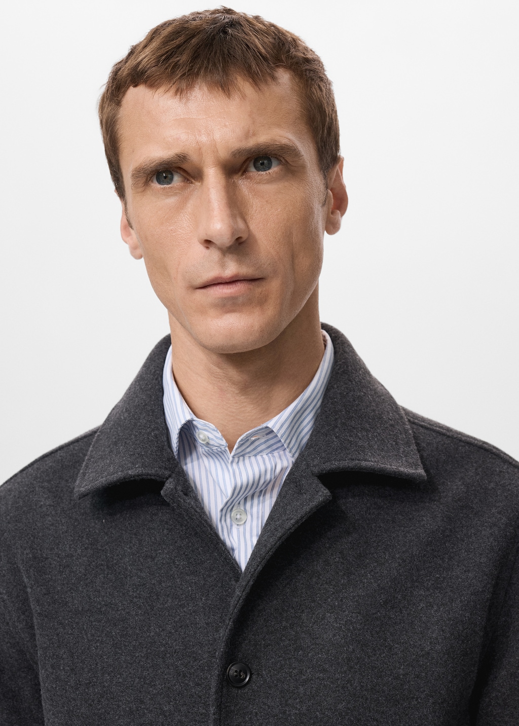 Regular fit flannel overshirt