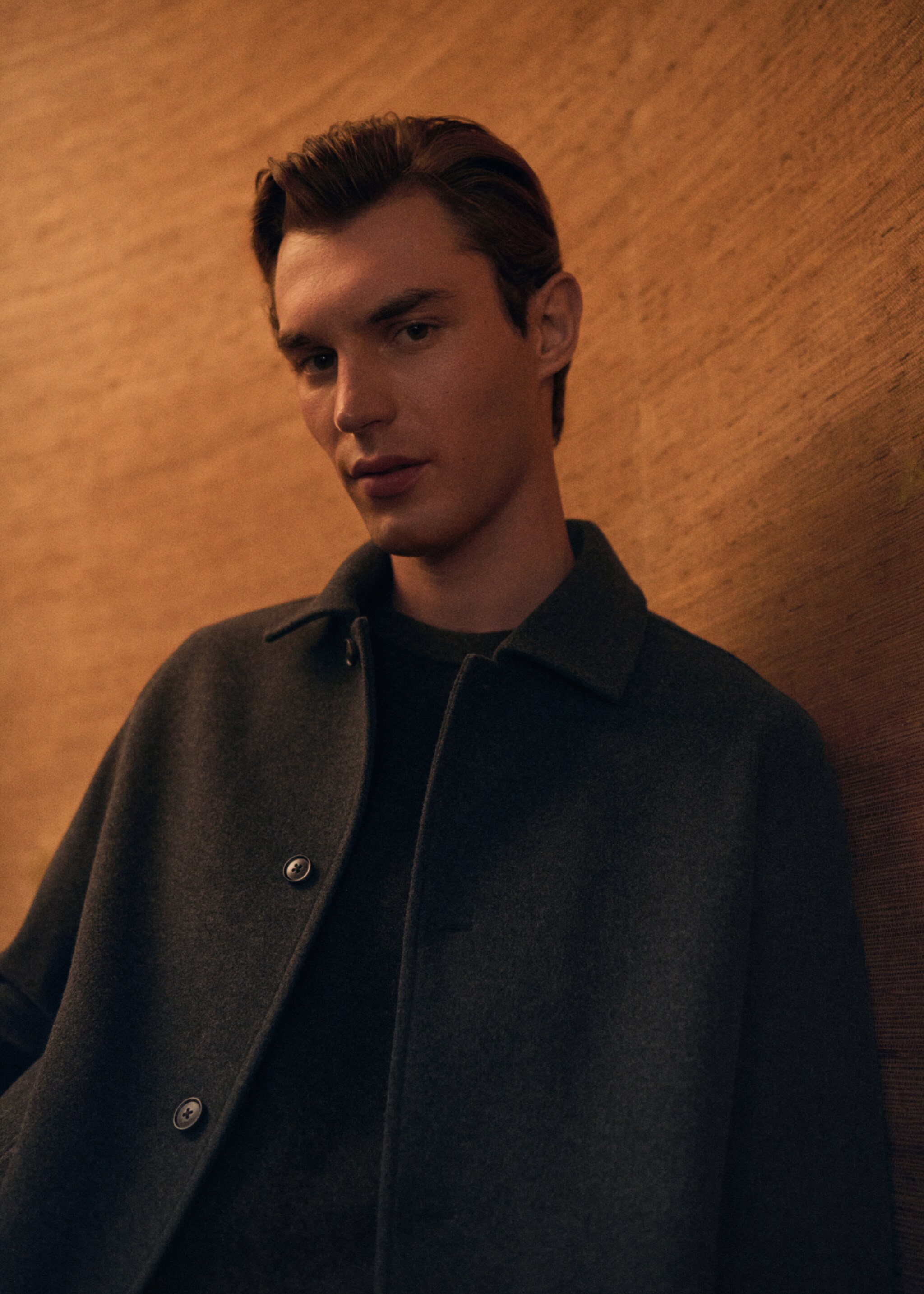 Πουκάμισο φανελένιο regular fit - Λεπτομέρεια του προϊόντος 5, Γκρι Σκούρο Μελανζέ. Ref: 27071211-00.