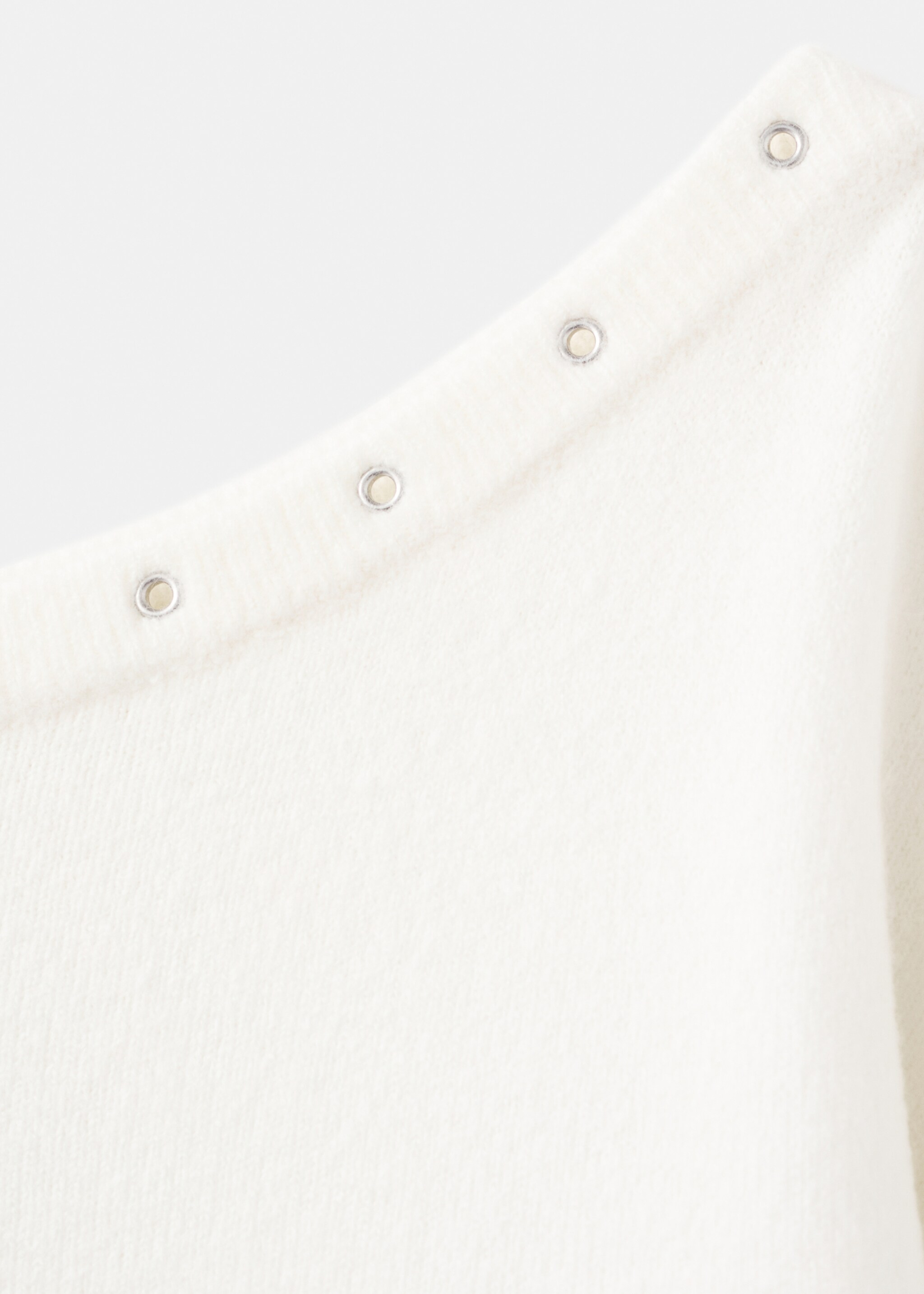 Asymmetrical studded sweater - Details of the article 8, Off White. Ref: 27071212-00.