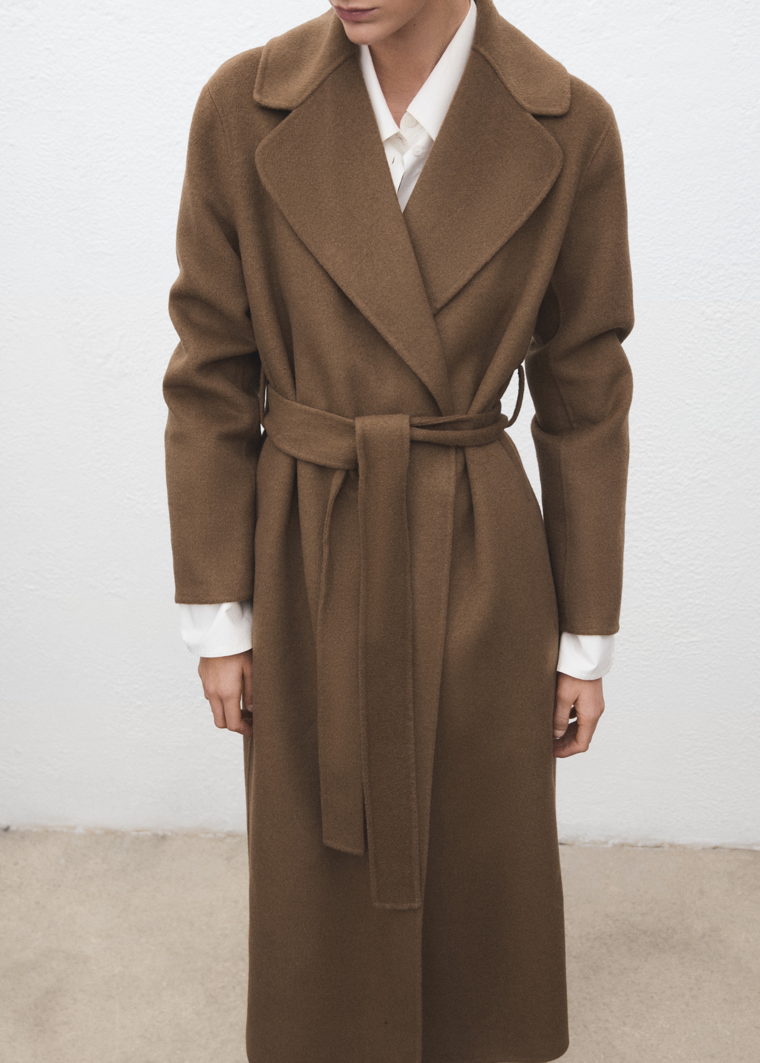 Handmade Wool Coat With Belt