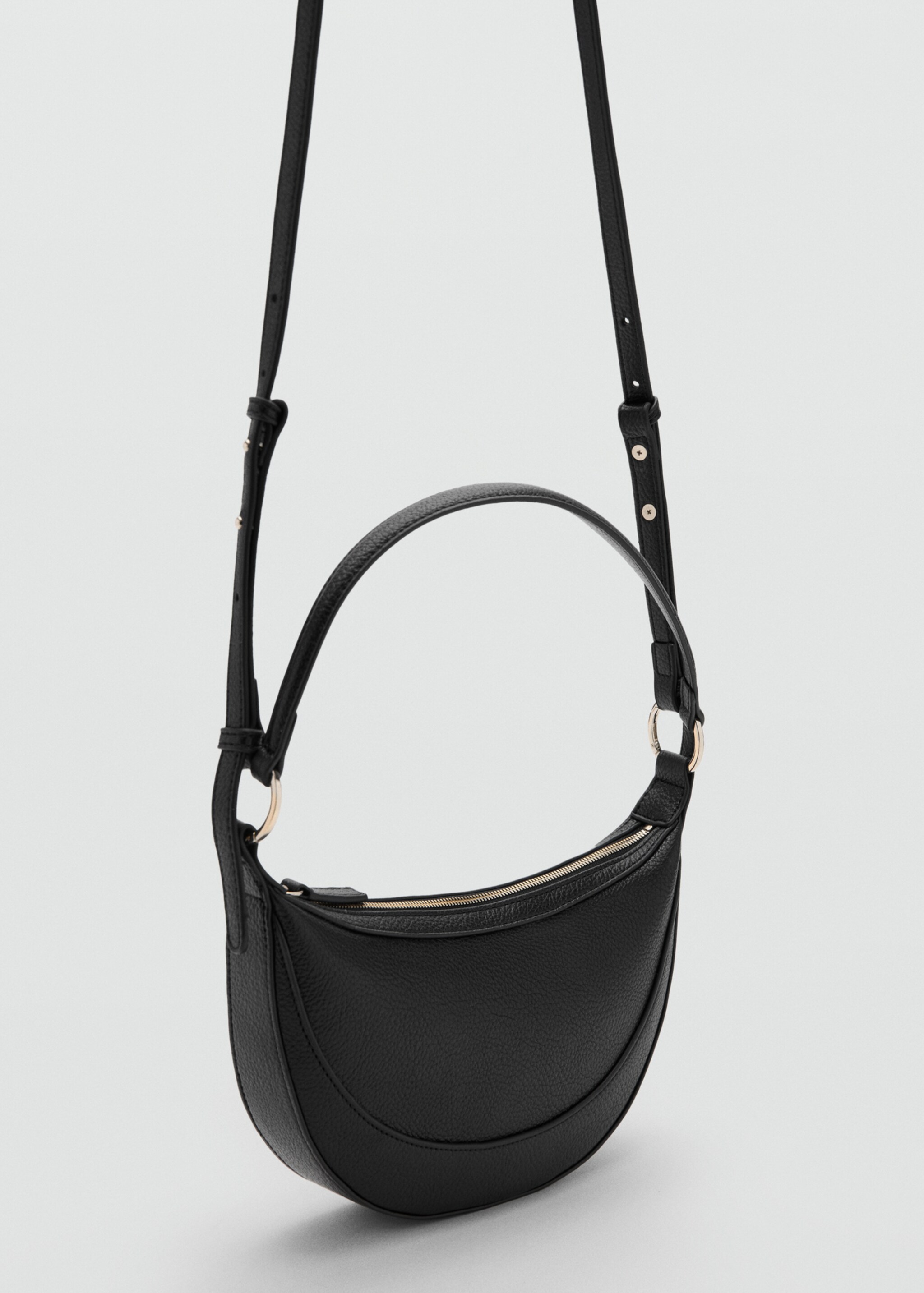 Oval shoulder bag - Medium plane, Black. Ref: 27071217-00.
