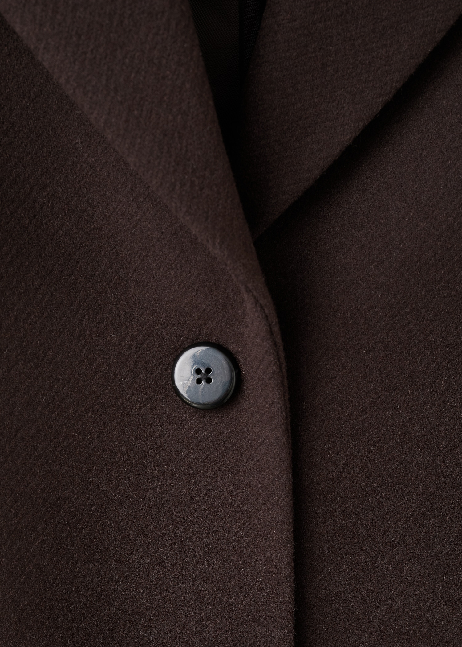 Wool Coat With Fur Collar