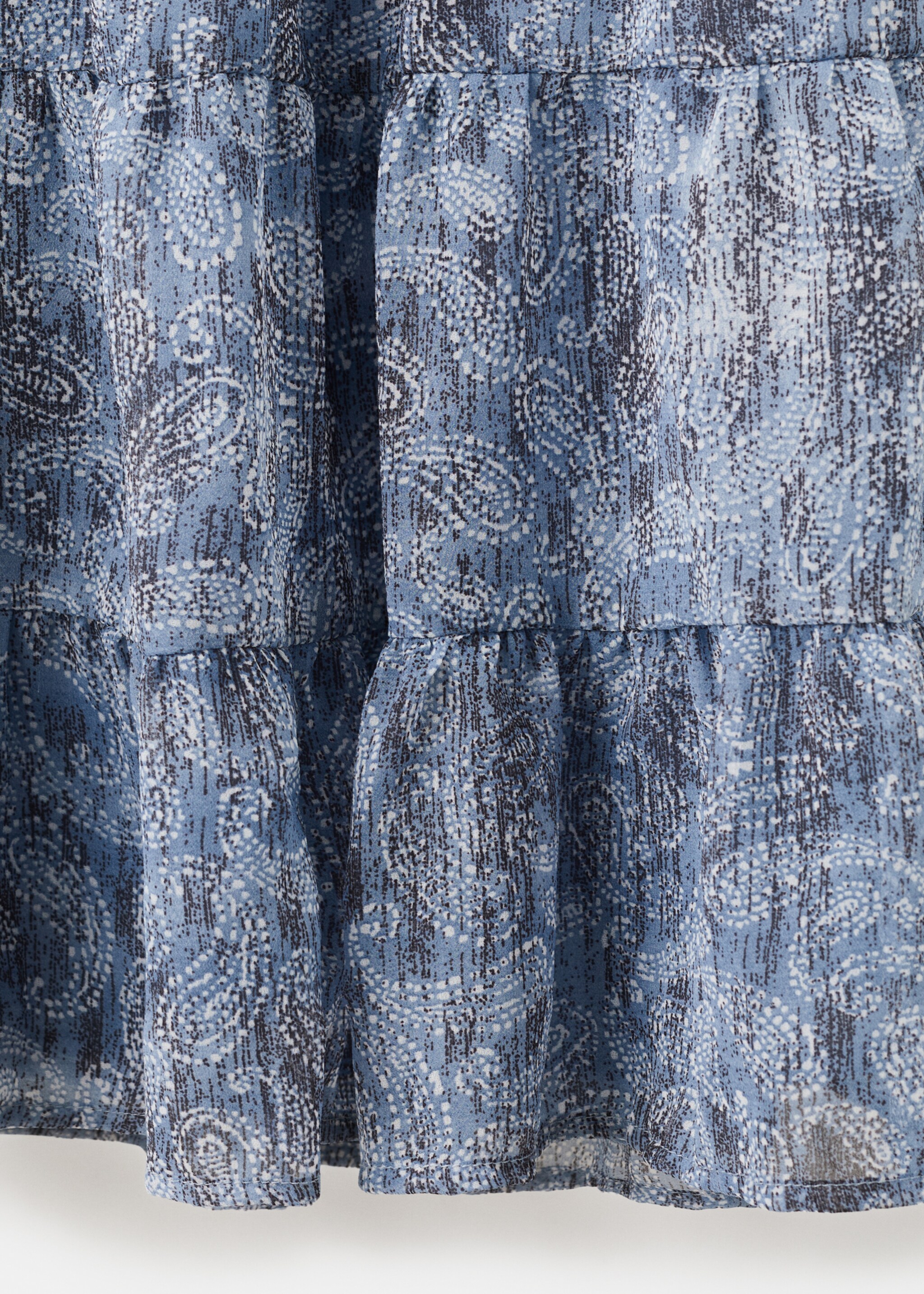 Printed long skirt - Details of the article 0, Sky Blue. Ref: 27071220-00.