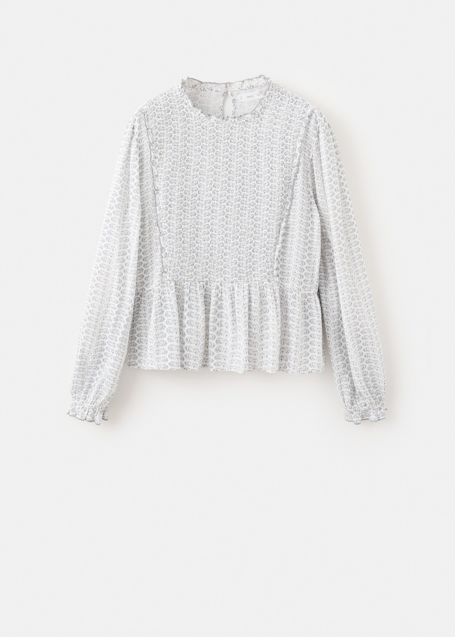 Ruched printed blouse - Article without model