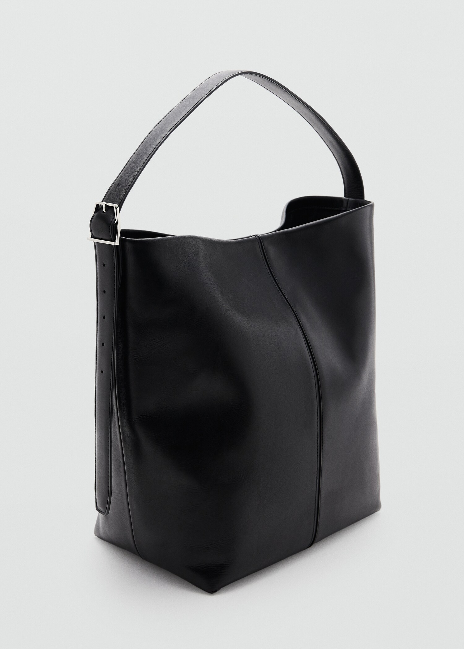 Sac seau cuir - Plan moyen