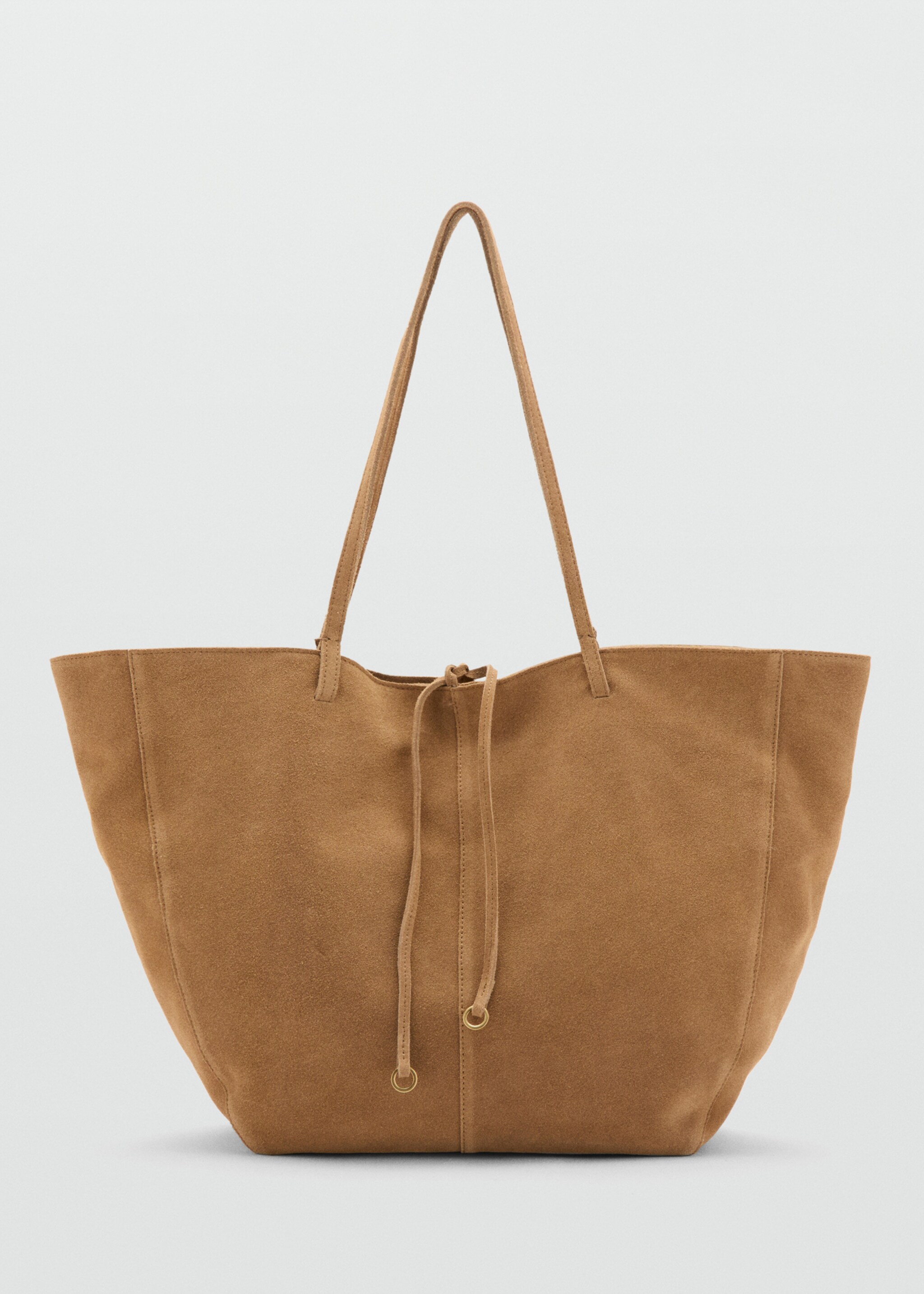 Suede leather shopper bag - Article without model, Leather. Ref: 27071224-00.