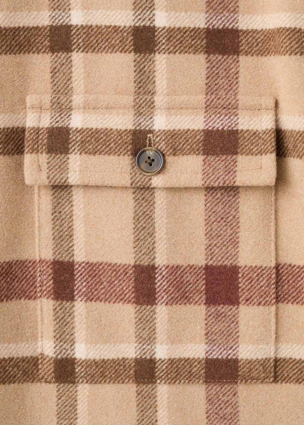 Check overshirt with pockets