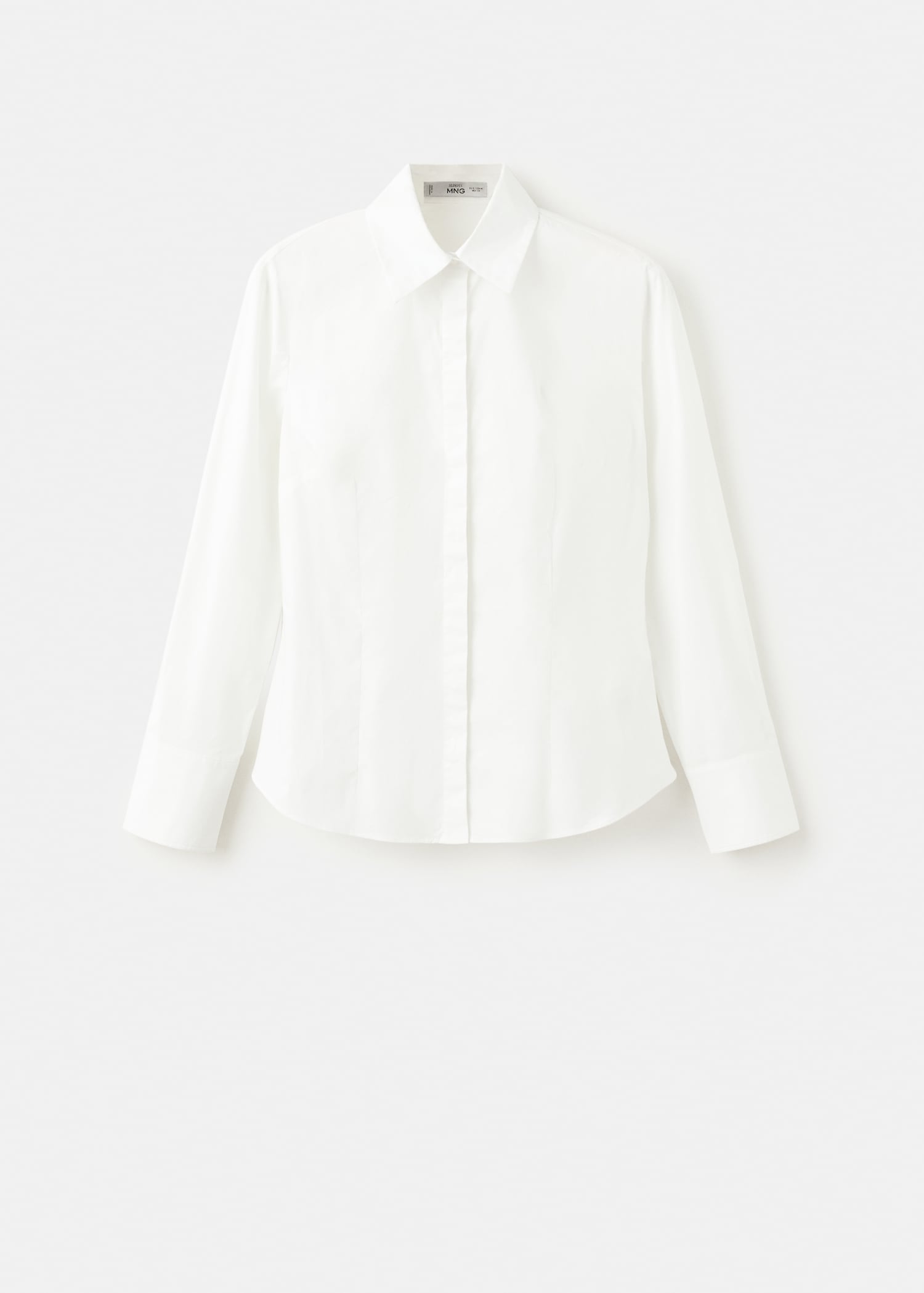 Slim-fit poplin shirt - Article without model