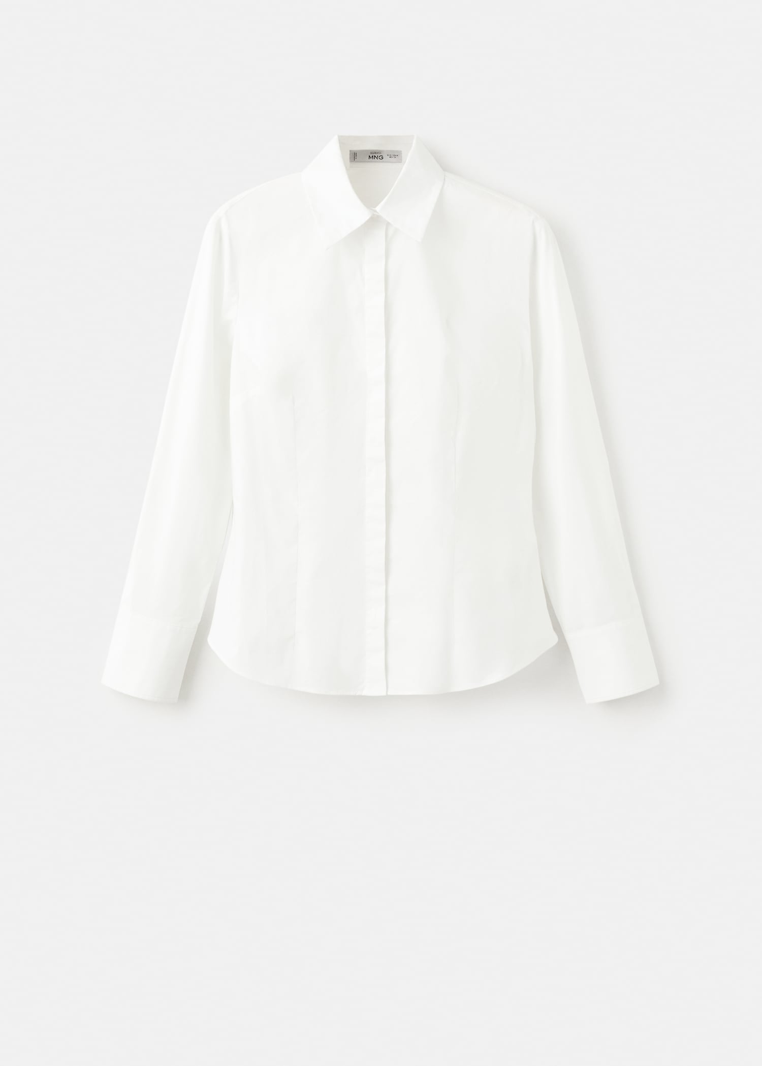 Slim-fit poplin shirt - Article without model