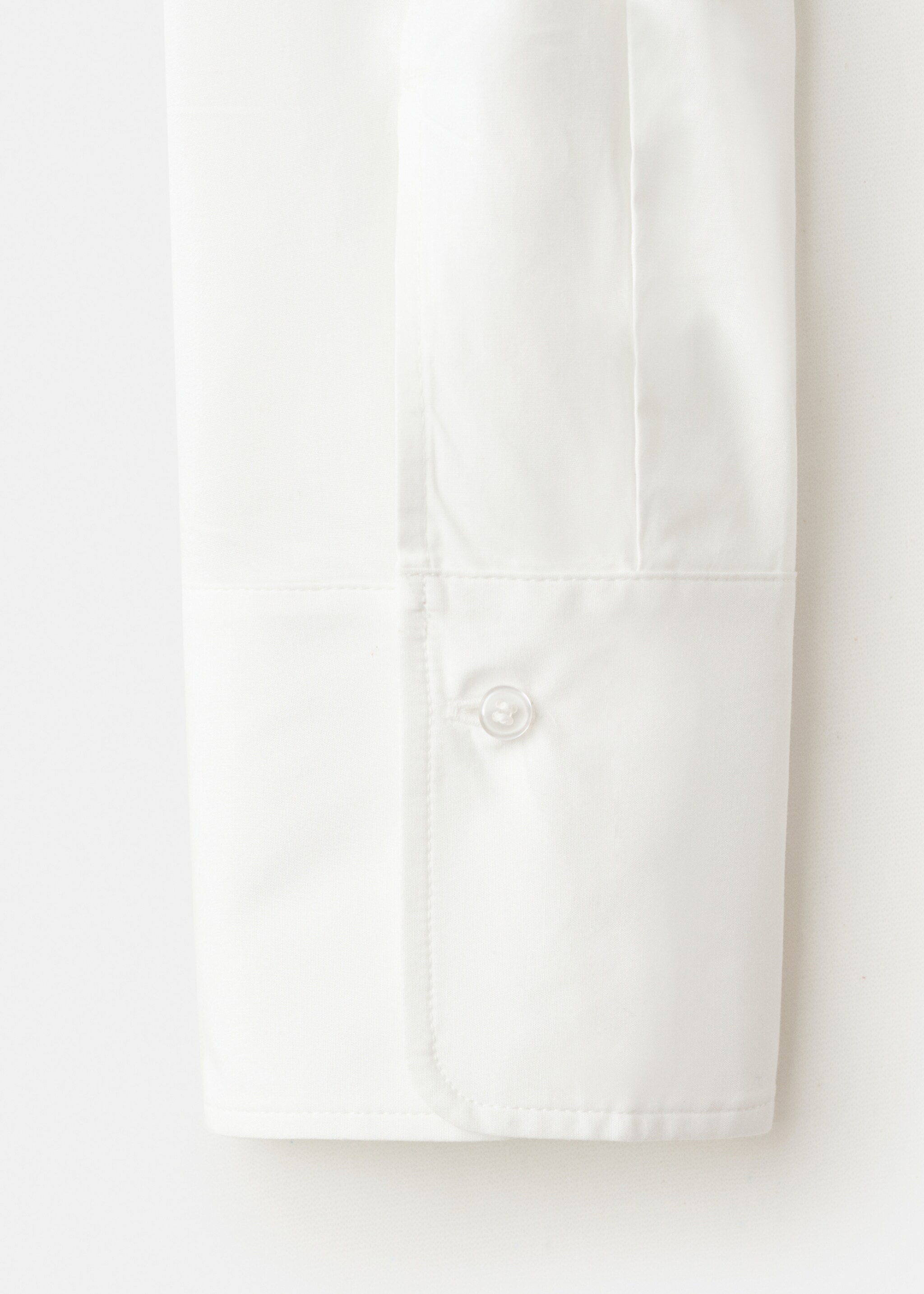 Slim-fit poplin shirt - Details of the article 0, White. Ref: 27071227-00.