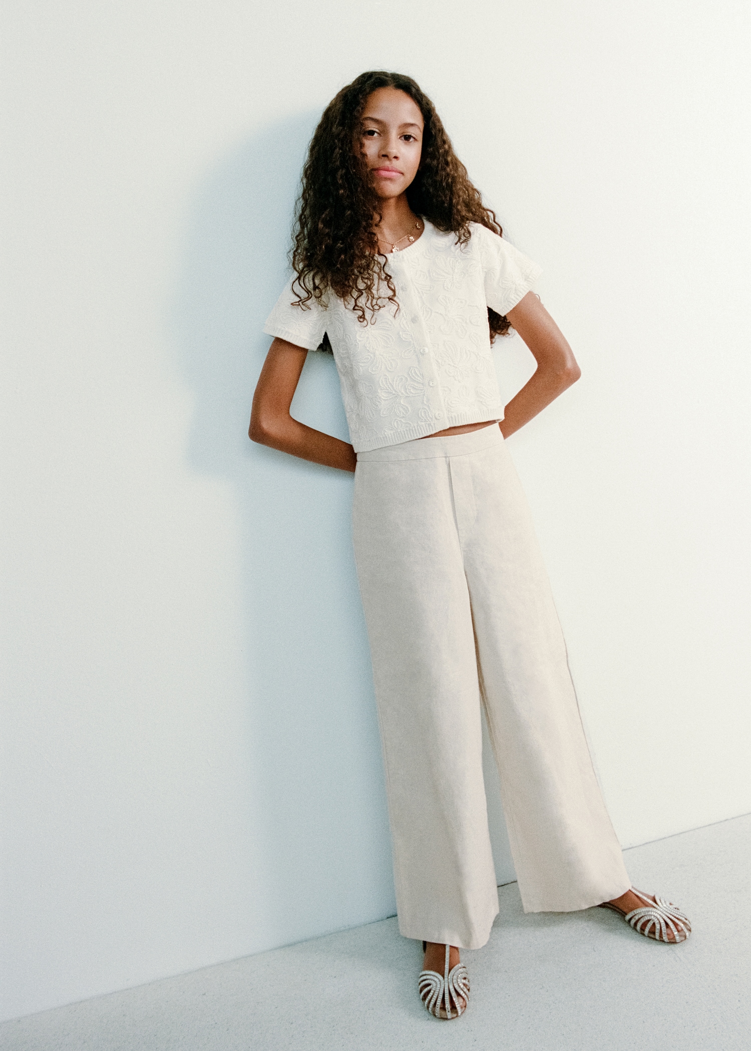 Linen-blend trousers - Details of the article 5