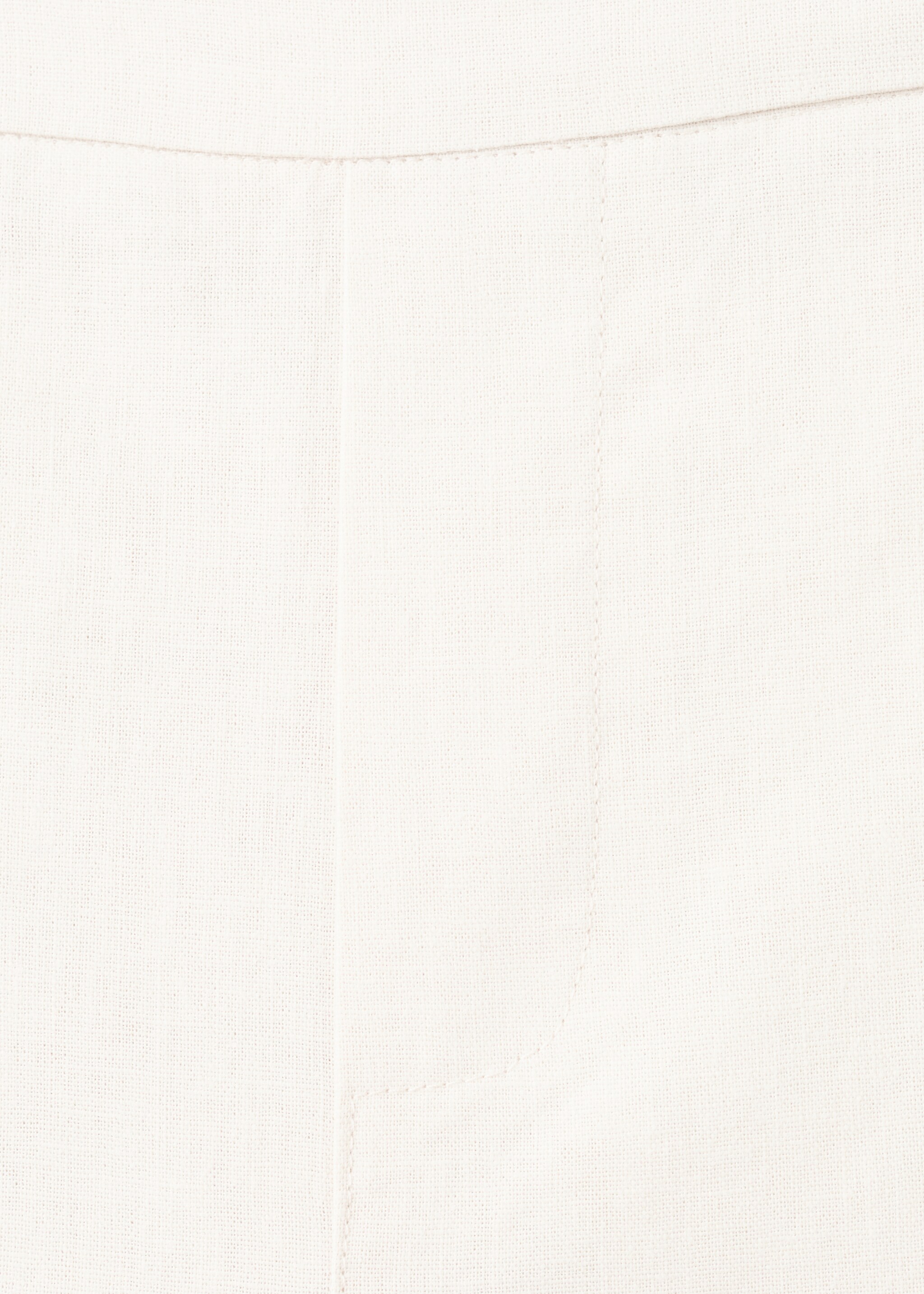 Linen-blend trousers - Details of the article 8, Beige. Ref: 27071229-00.