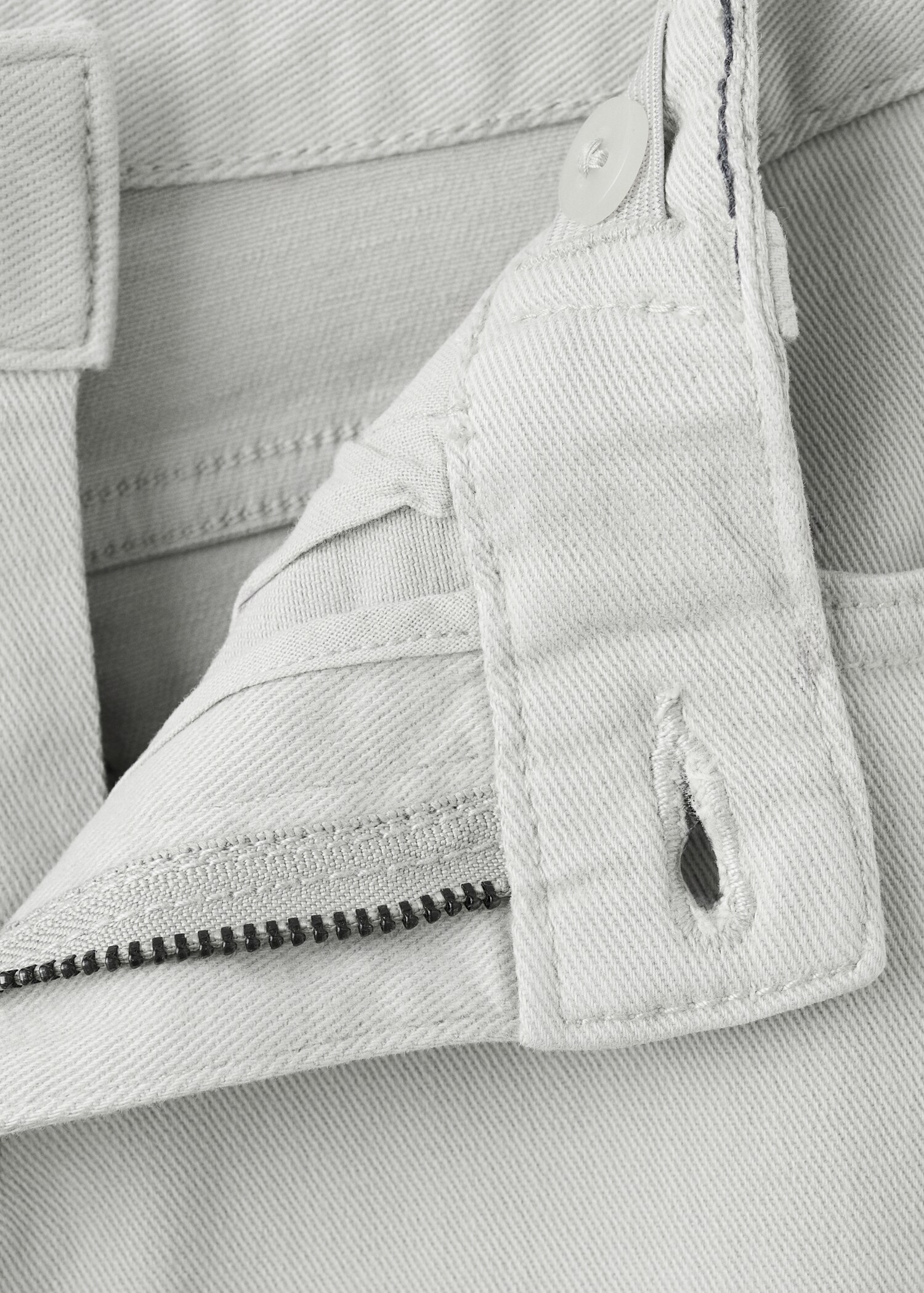 Straight cotton jeans - Details of the article 8