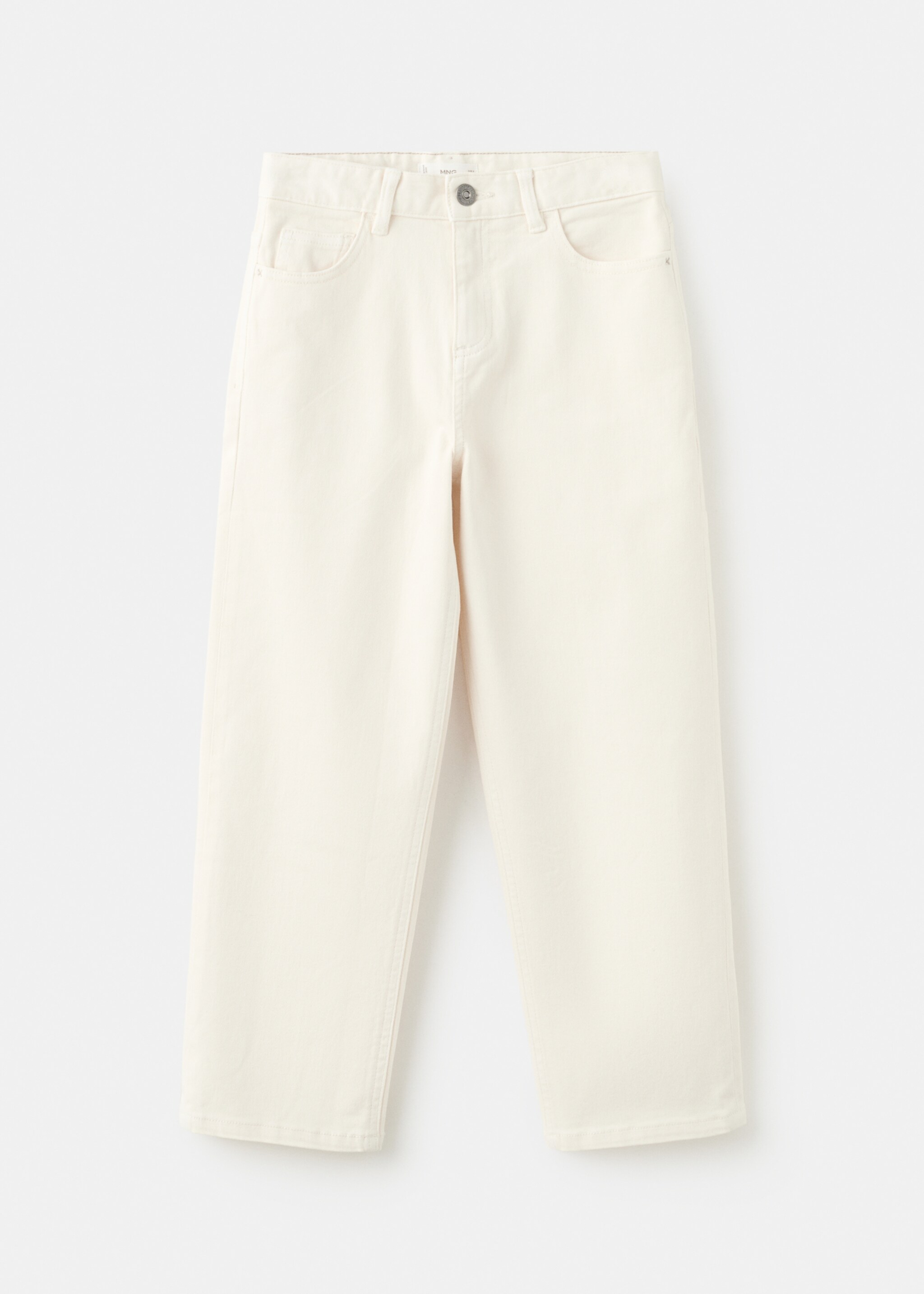 Jean droit coton - Article sans modèle, Écru. Ref: 27071232-00.