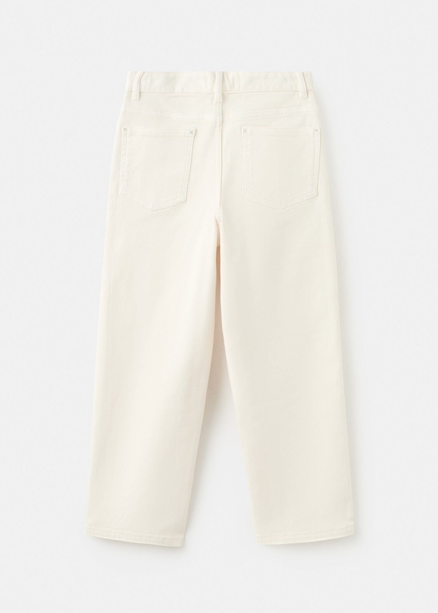 Straight cotton jeans - Reverse of the article