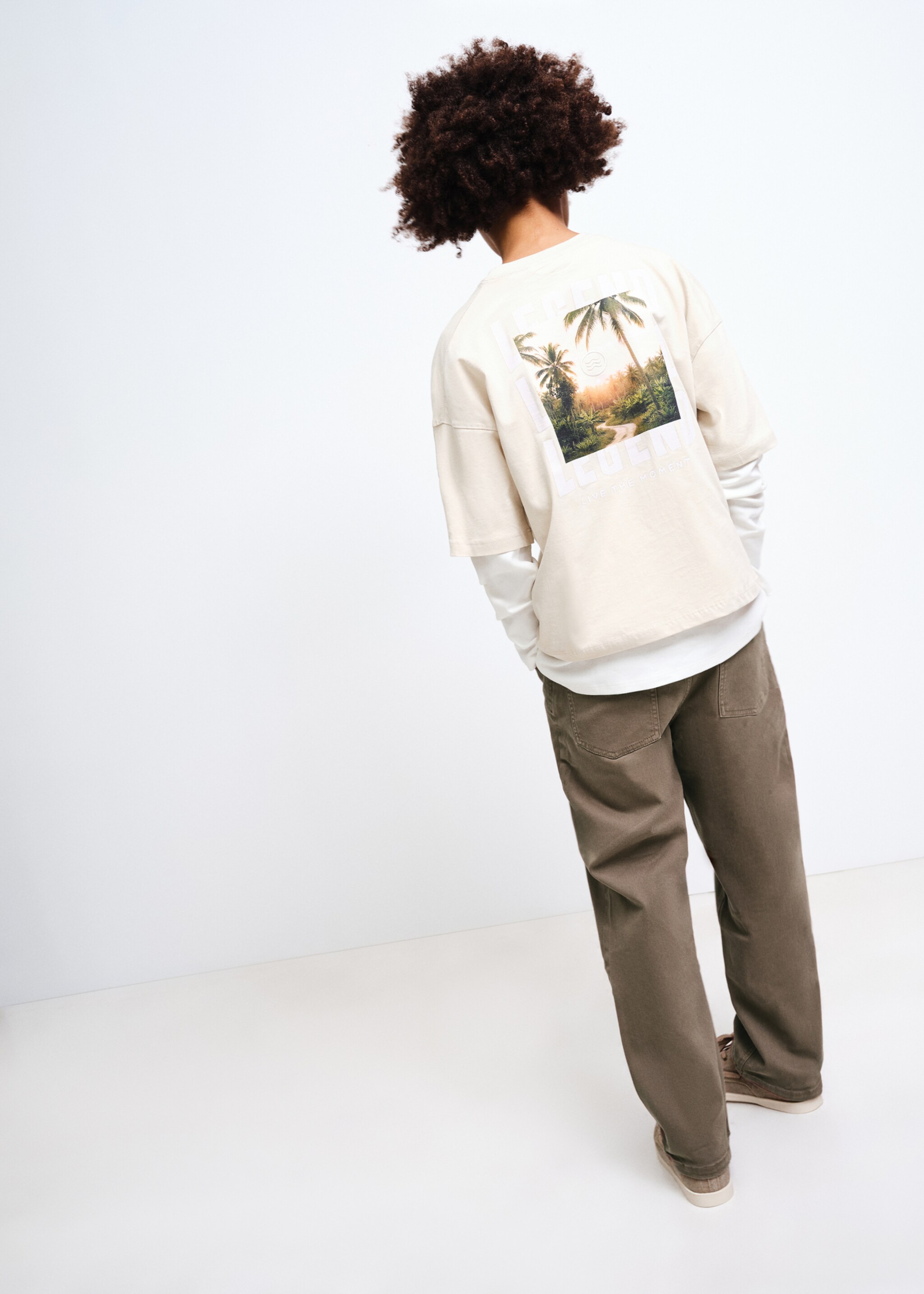 جينز قطني متناسق - رؤية وسط, بني. Ref: 27071232-00.