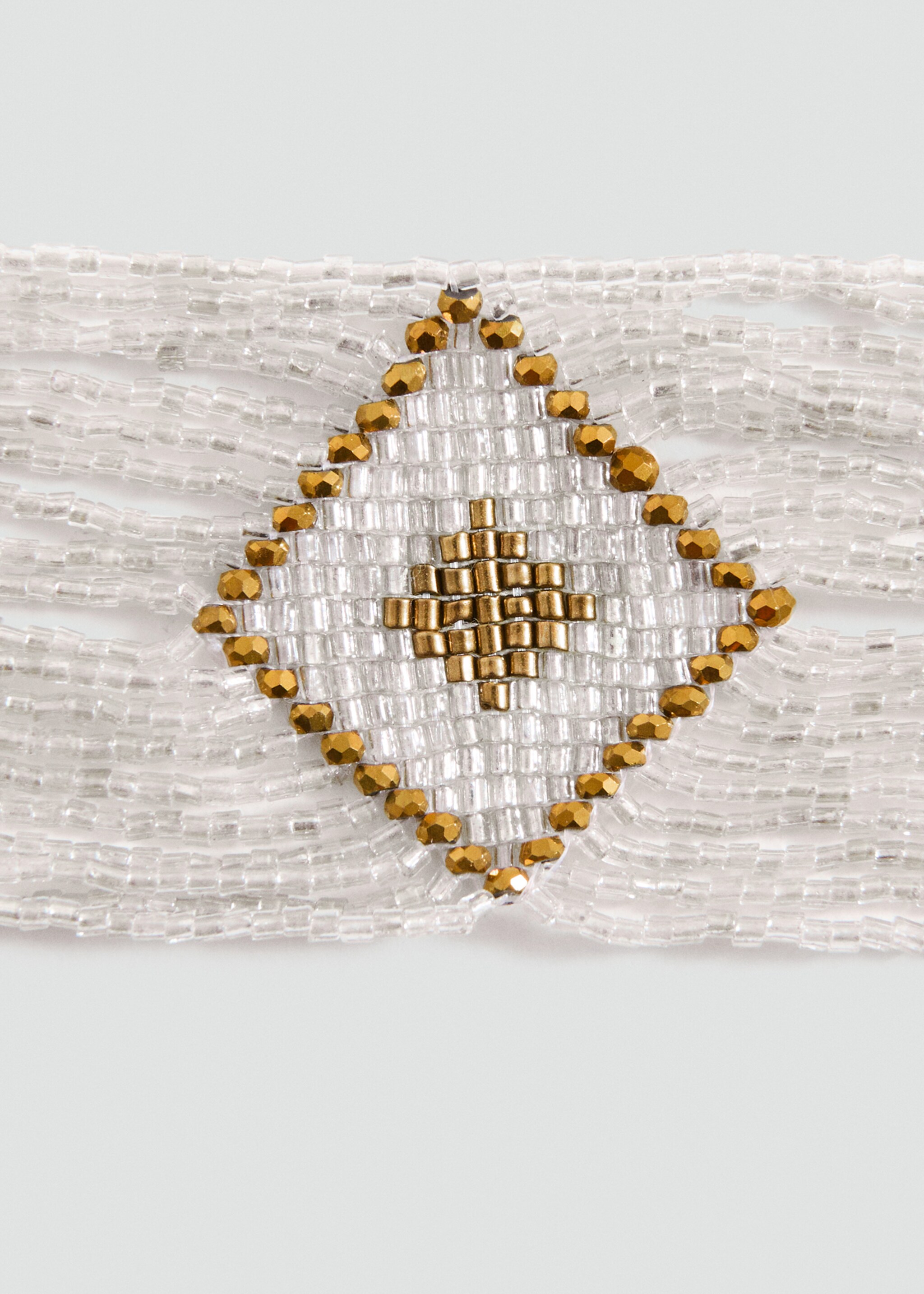 Choker abalorios - Detalle del artículo 1, Gris. Ref: 27071233-00.