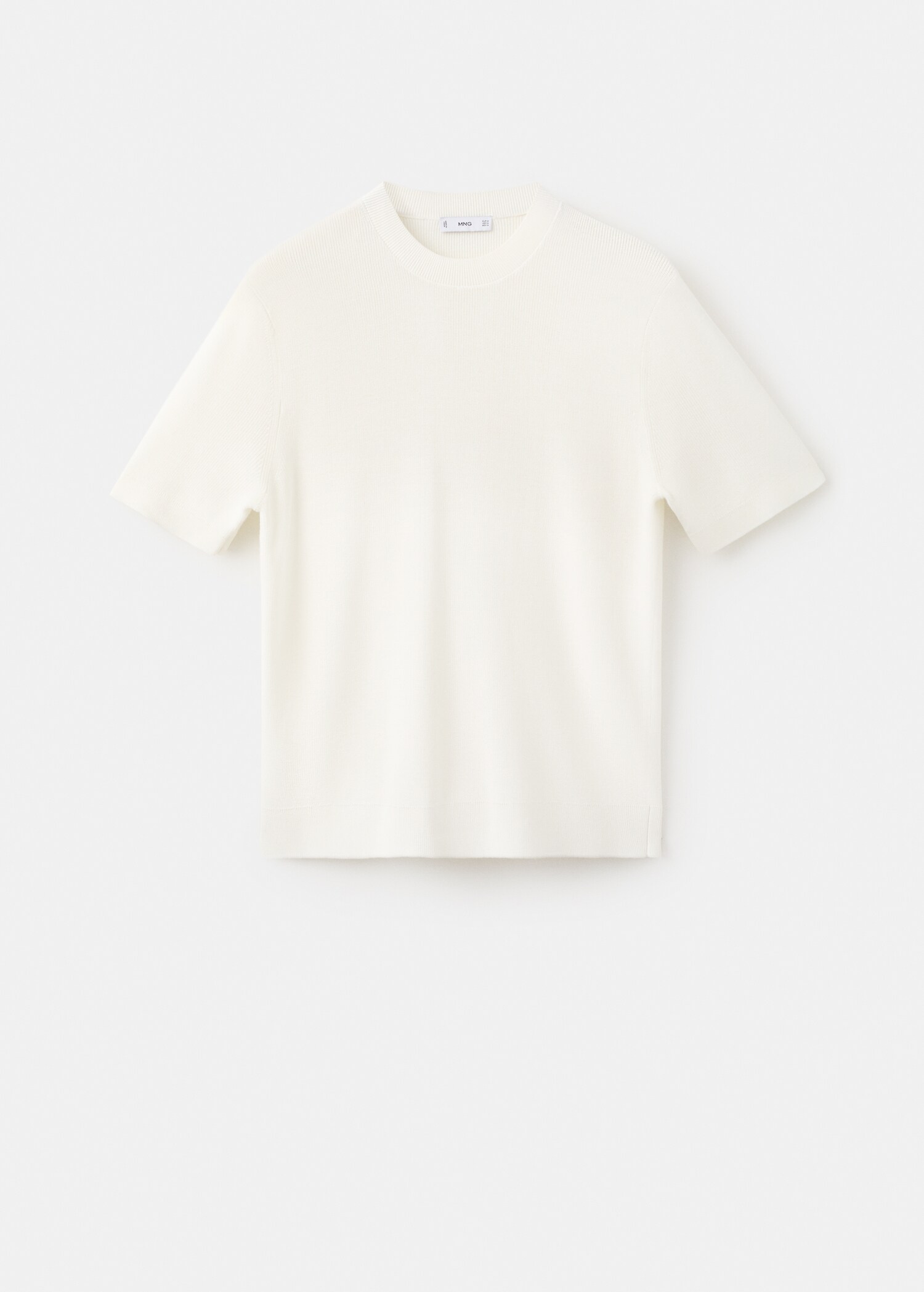 Knit cotton T-shirt - Article without model