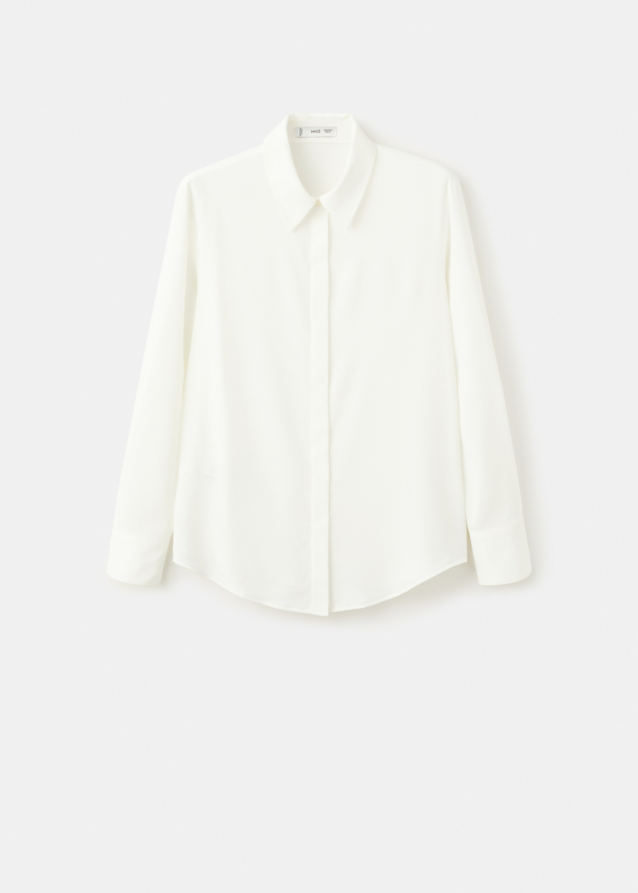 Fluid long-sleeved blouse - Article without model, Off White. Ref: 27071235-00.