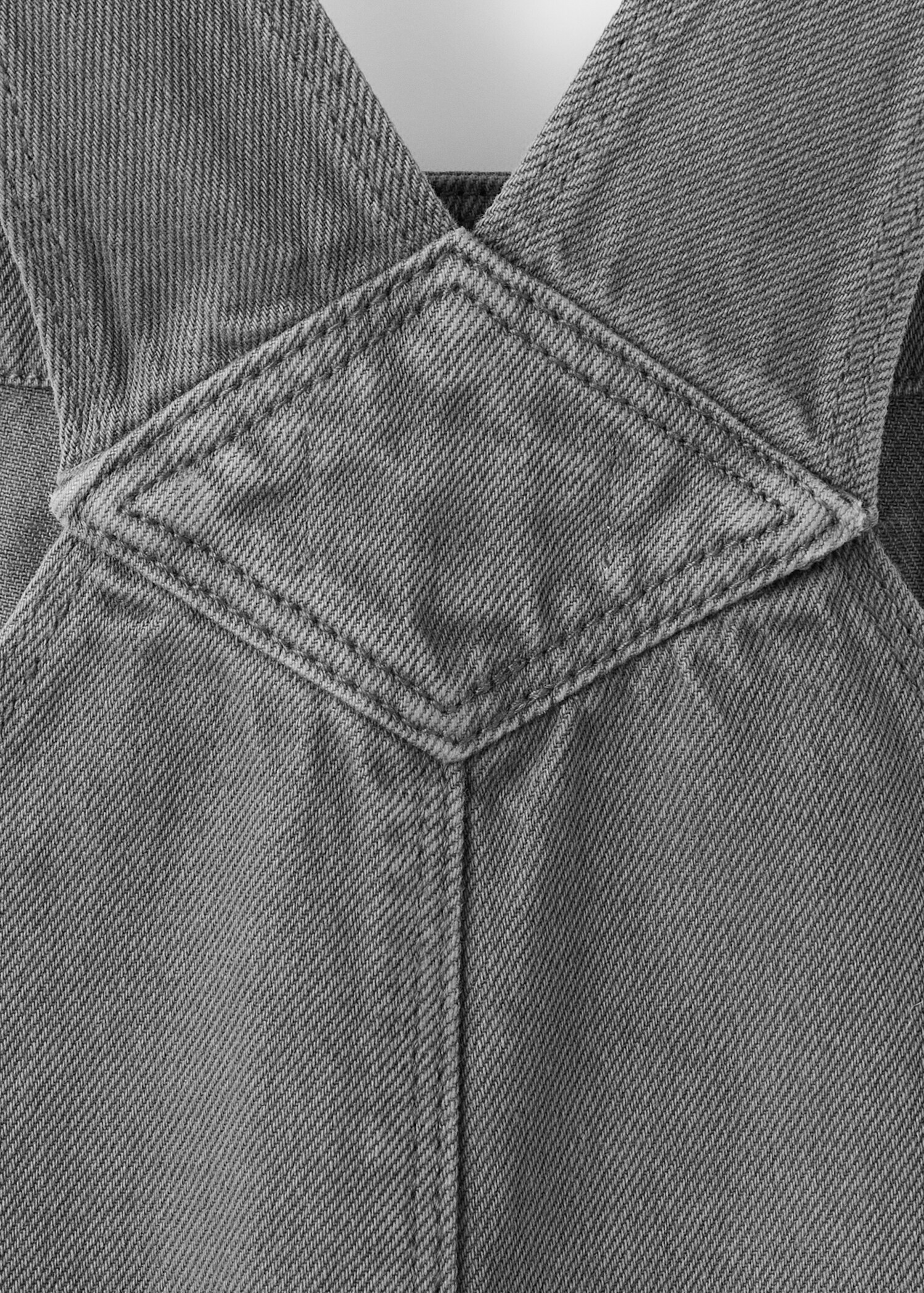 Straight denim dungarees - Details of the article 0