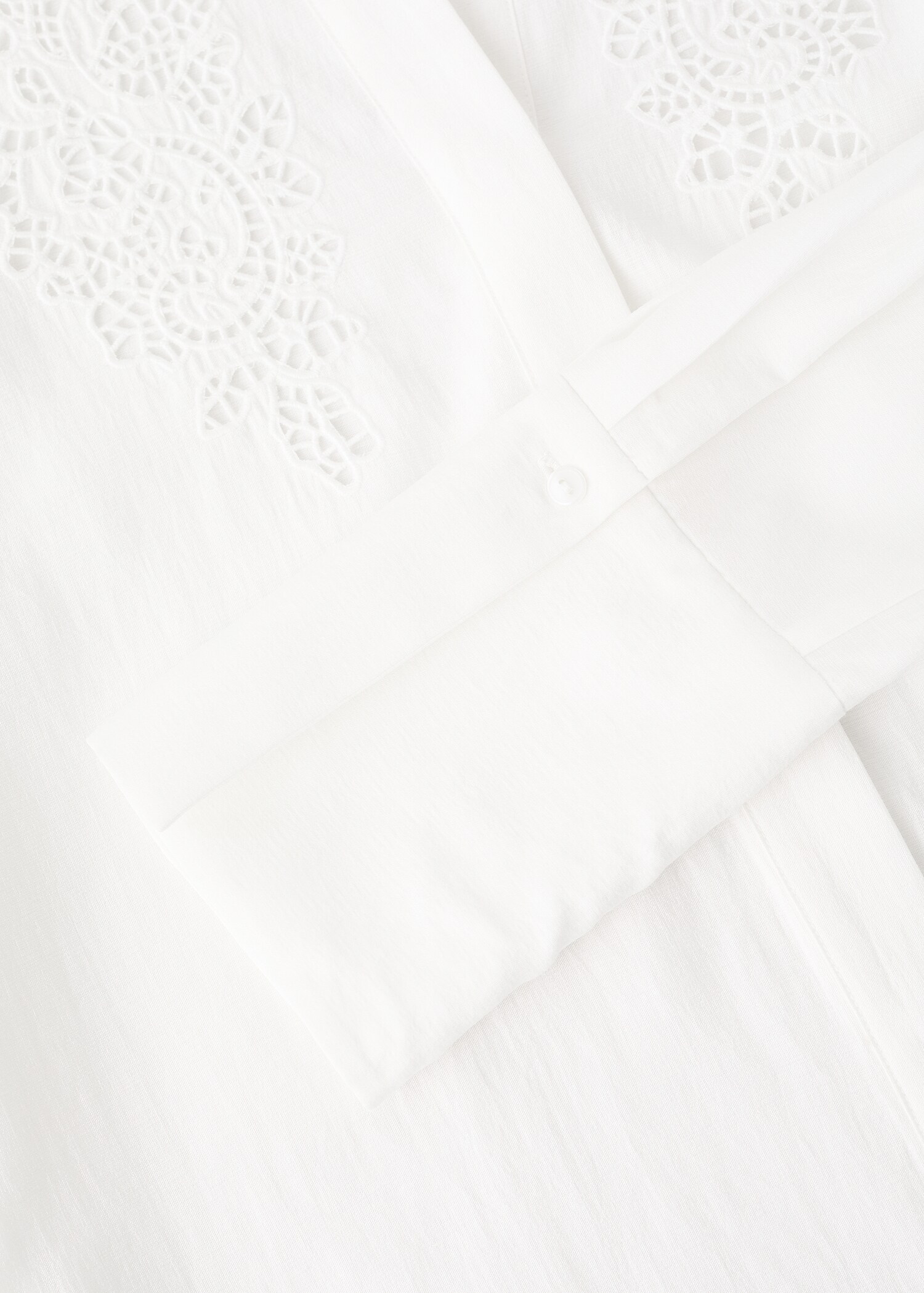 Embroidered openwork shirt - Details of the article 0