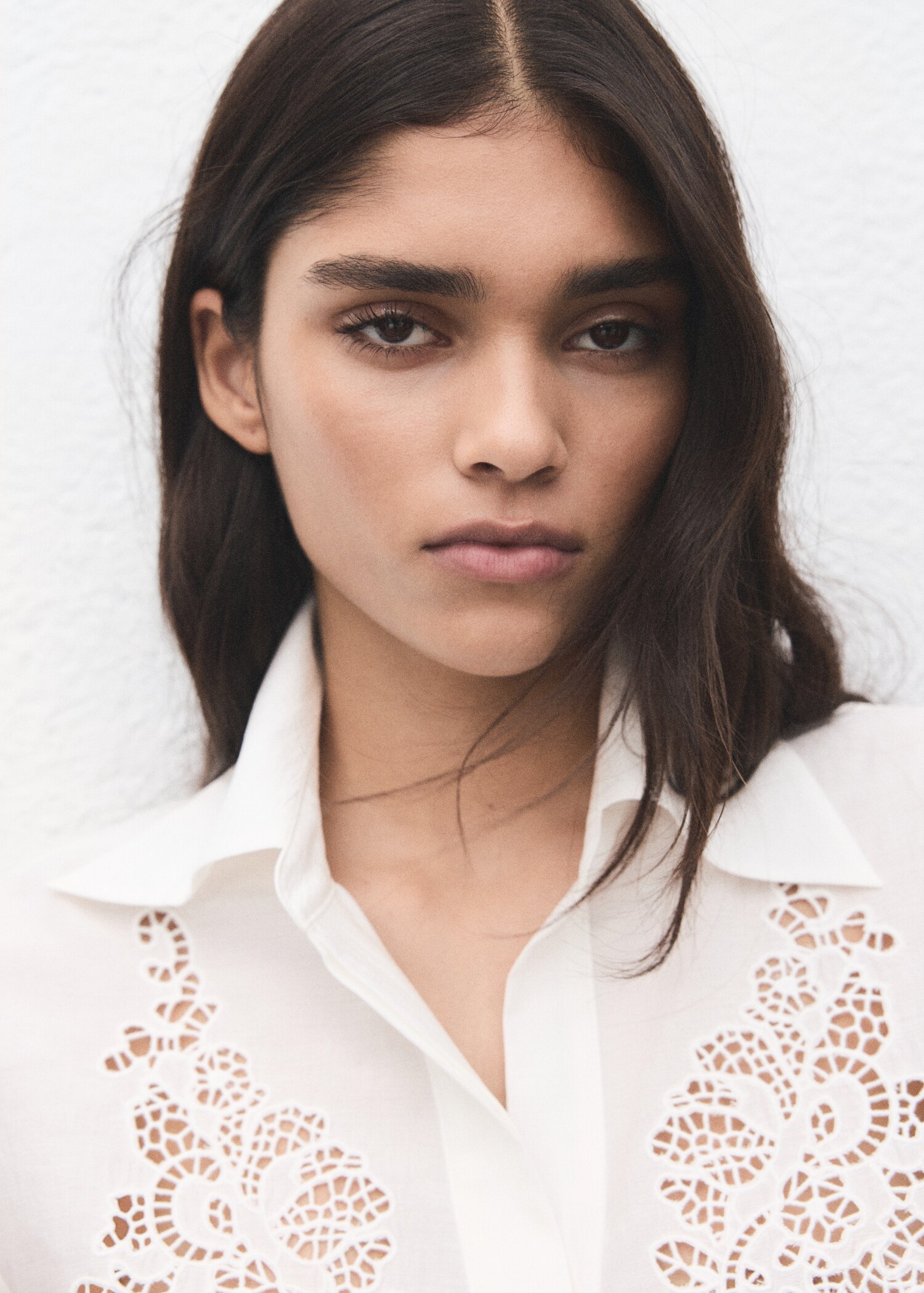 Embroidered openwork shirt - Details of the article 1