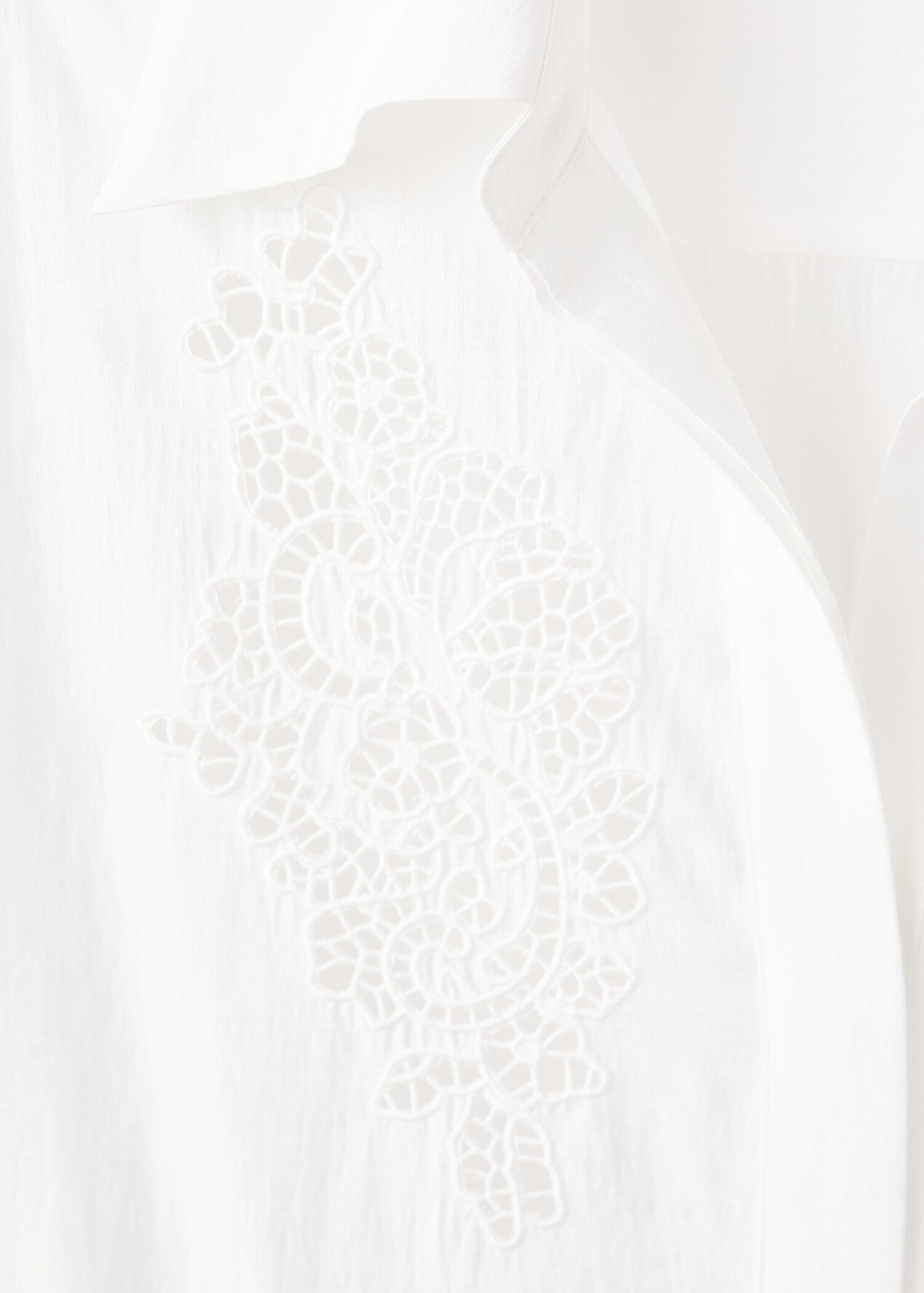 Embroidered openwork shirt - Details of the article 8