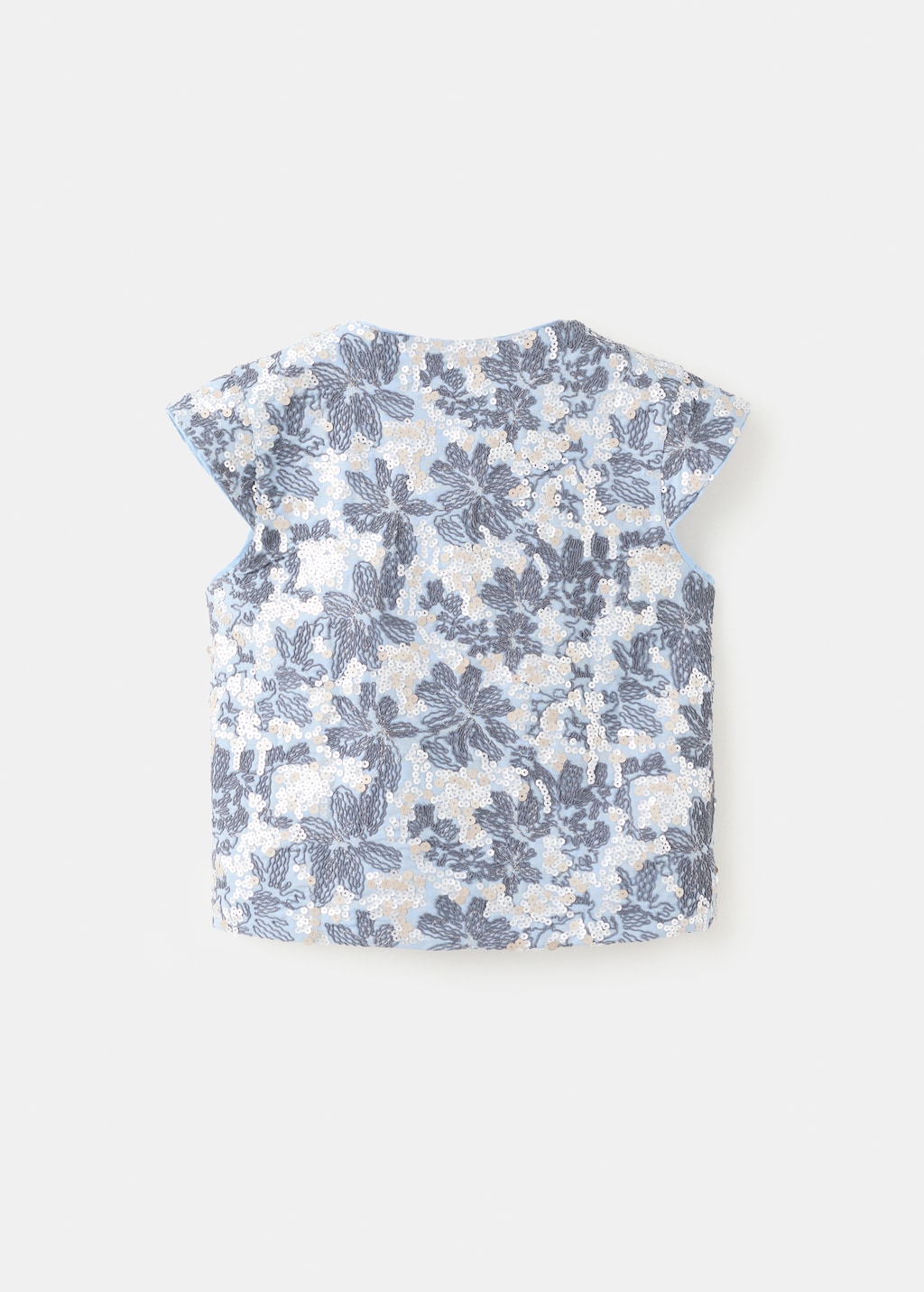 Sequin embroidered gilet