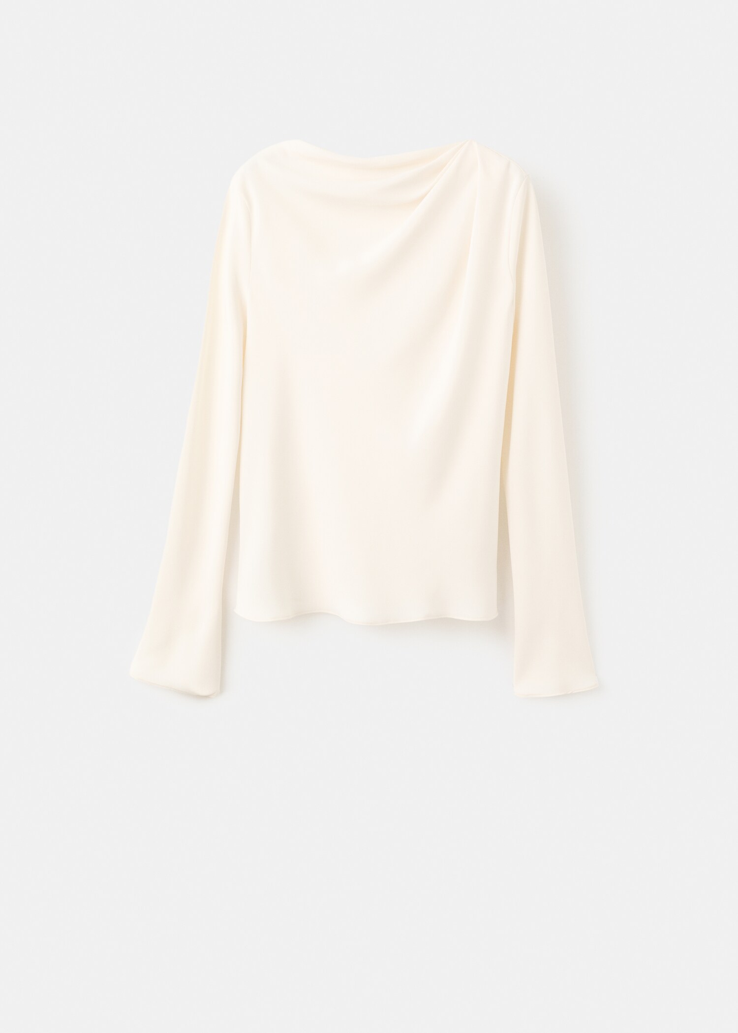 Draped boat-neck blouse - Article without model