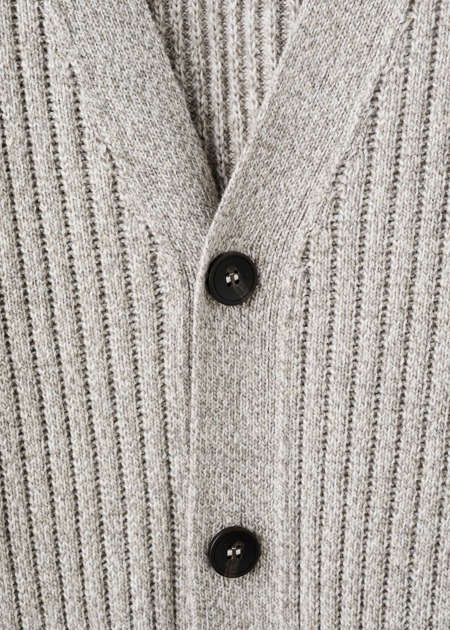 Wool-blend ribbed cardigan - Details of the article 8