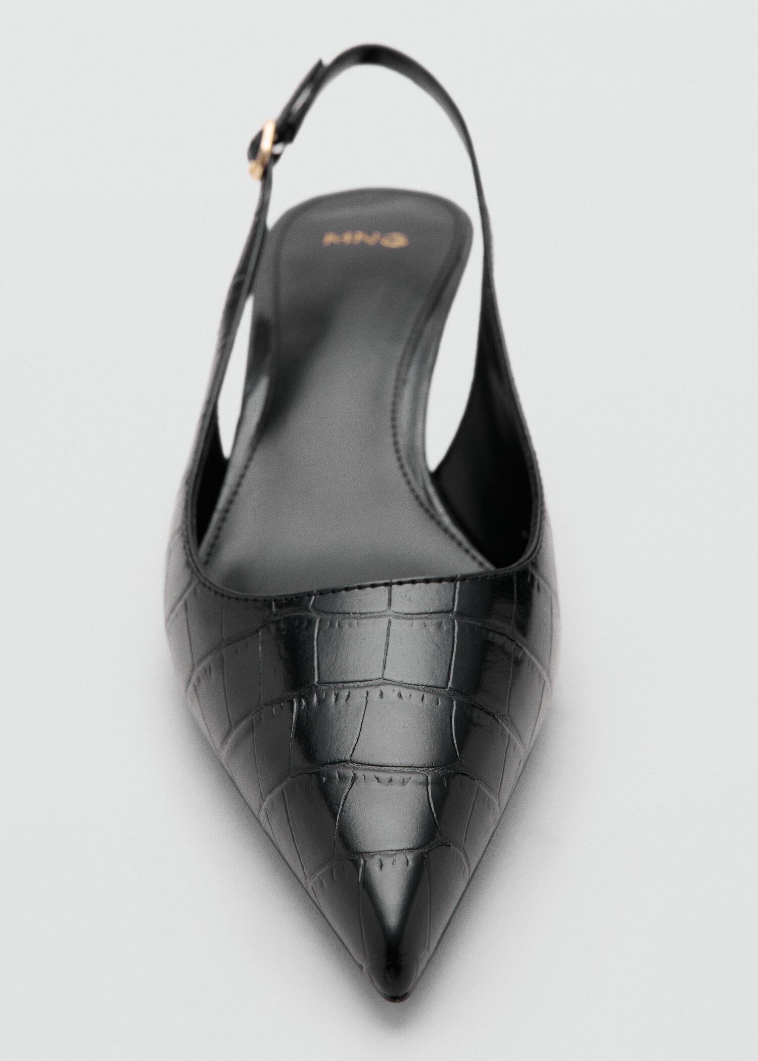 Croc-effect heeled shoes - Details of the article 3