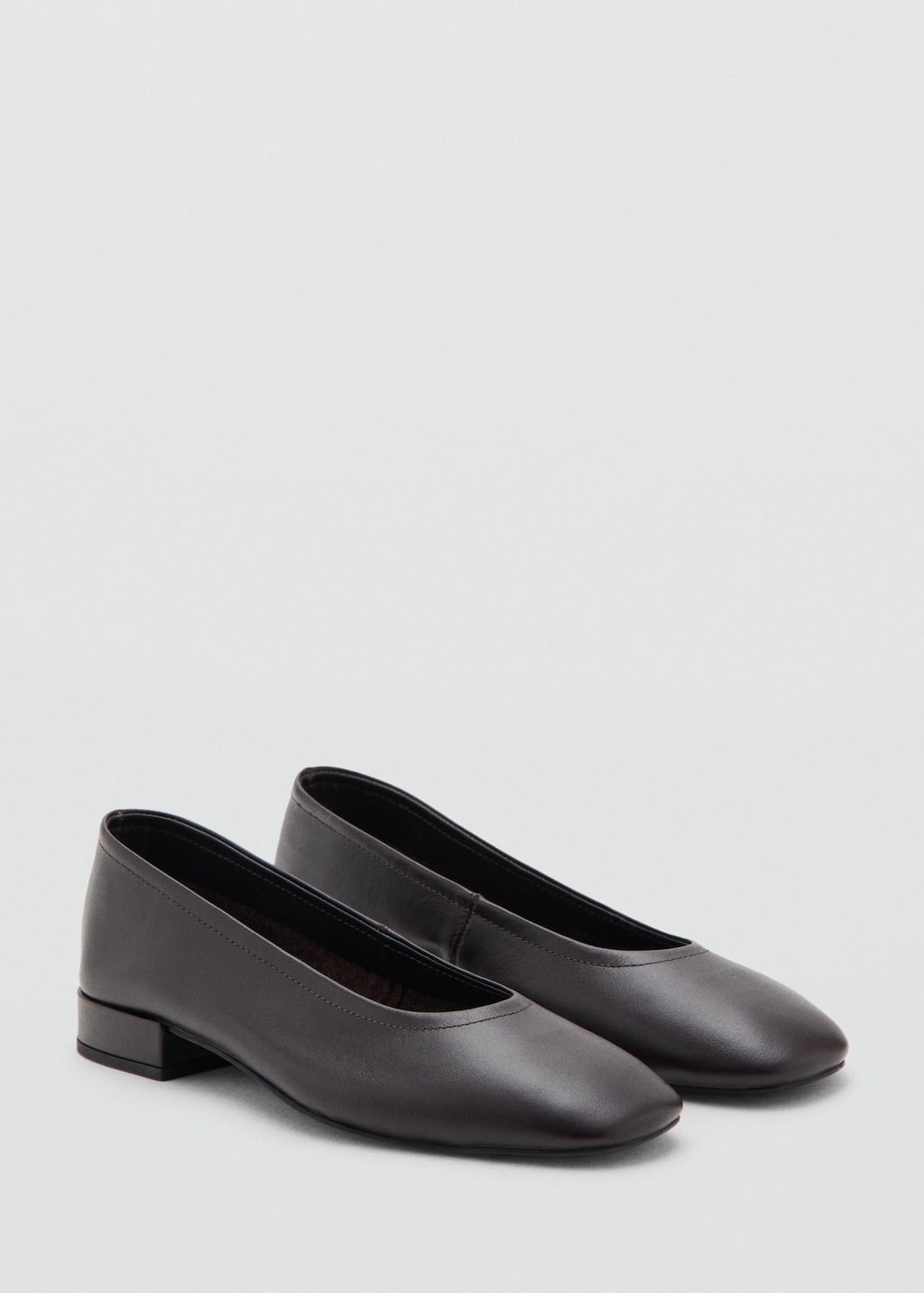 Leather flat shoes - image 5