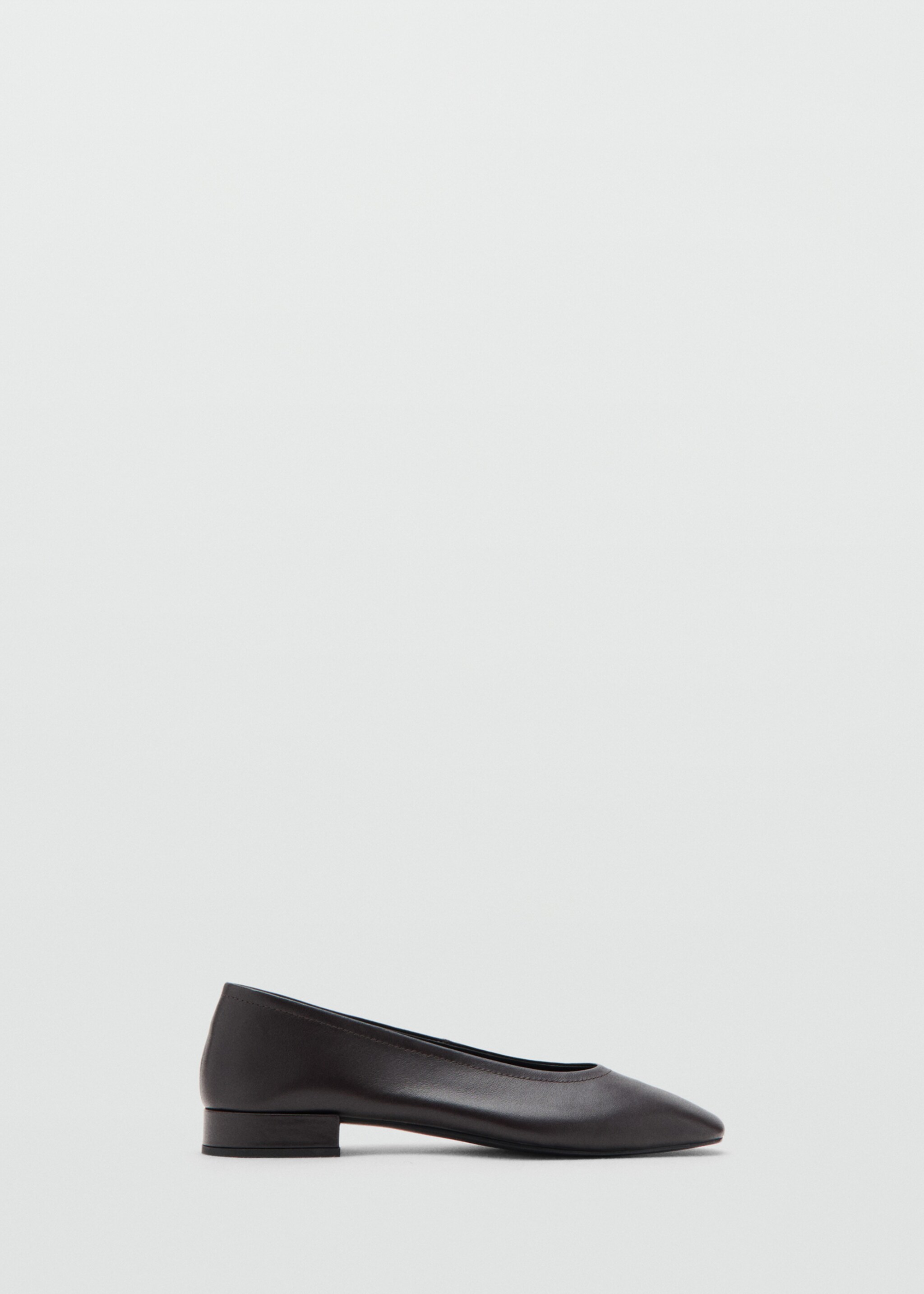 Leather flat shoes - Article without model, Chocolate. Ref: 27071251-00.