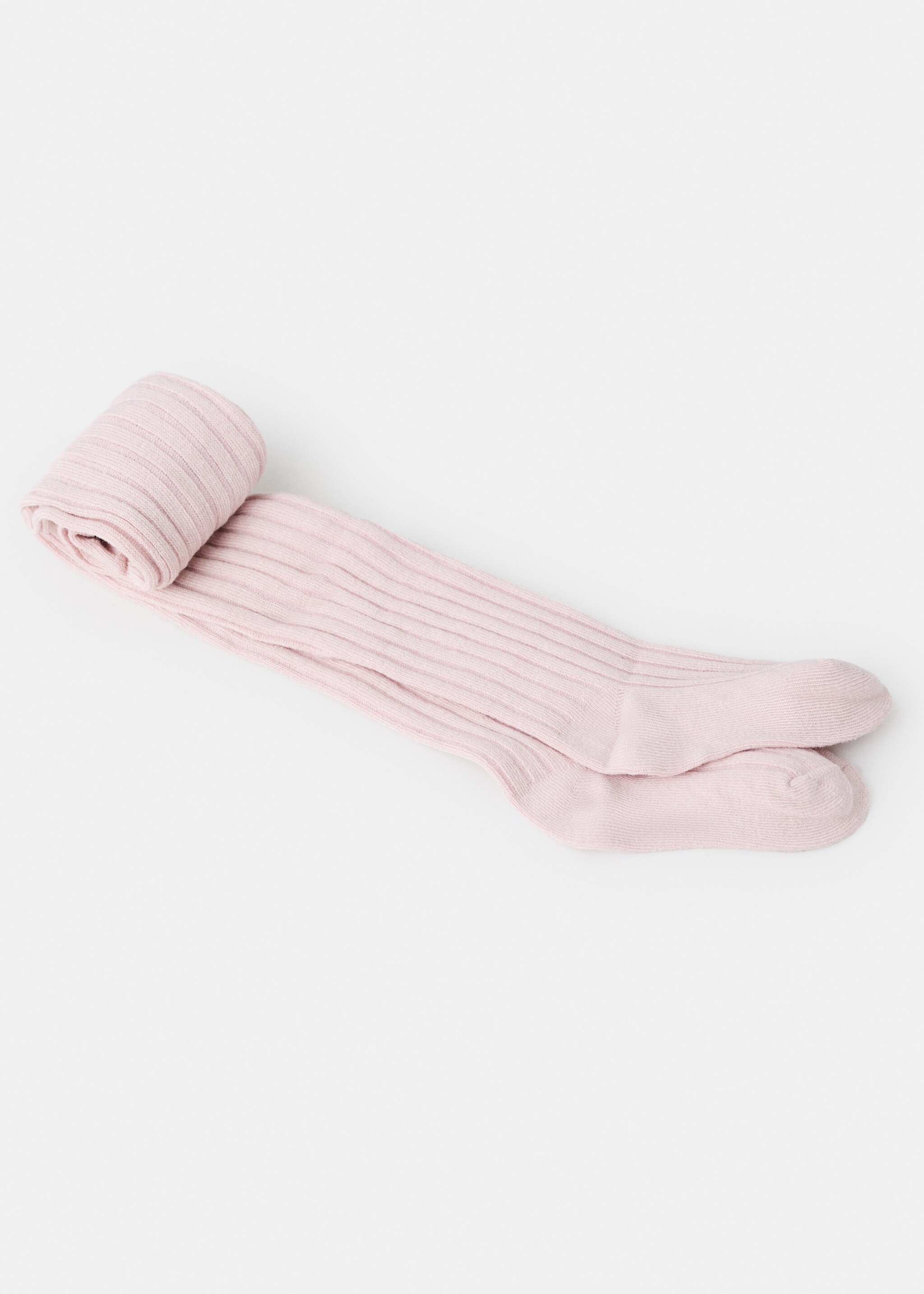 Ribbed tights - Details of the article 8, Pale Pink. Ref: 27071253-00.