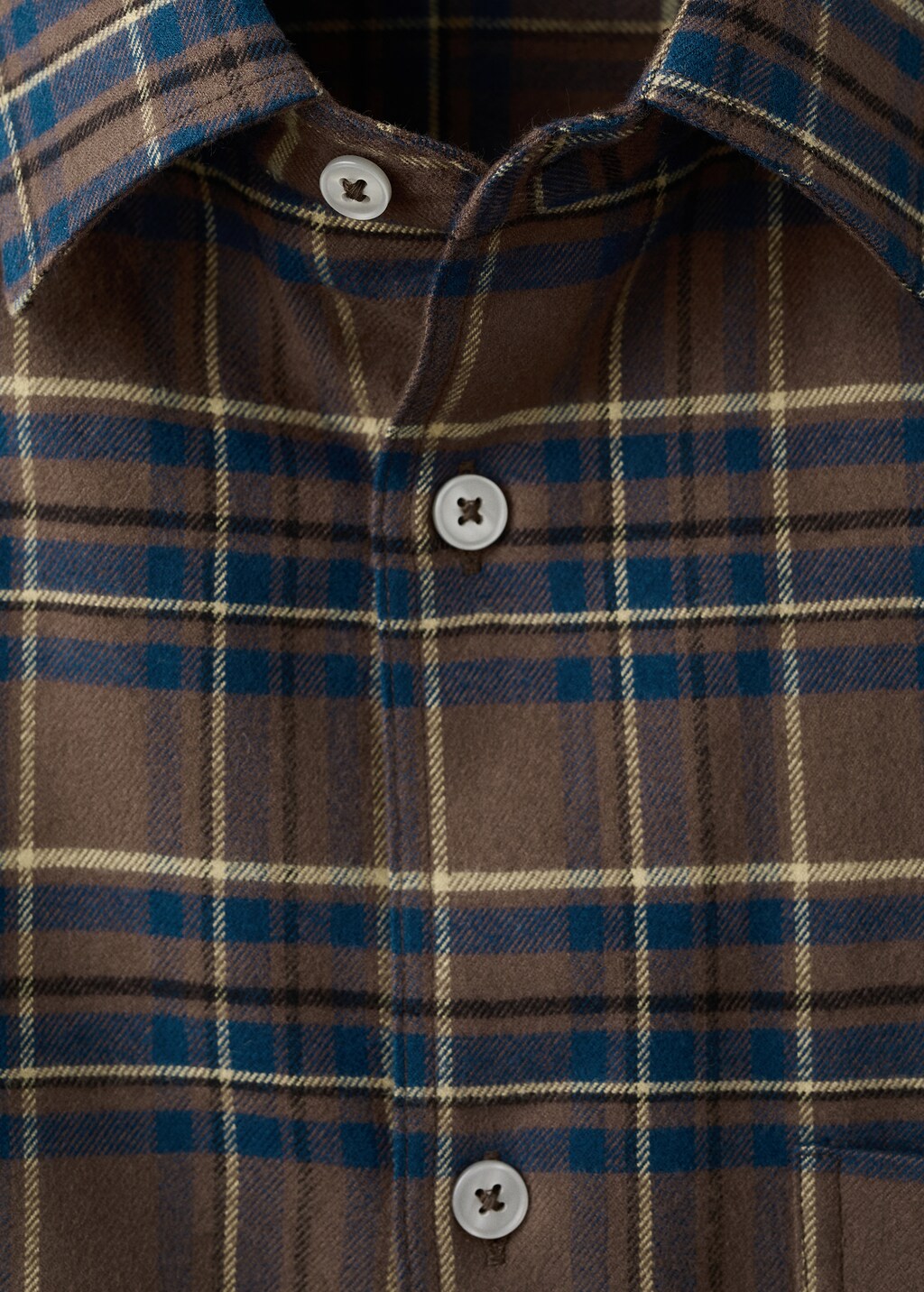 100% cotton flannel checkered shirt