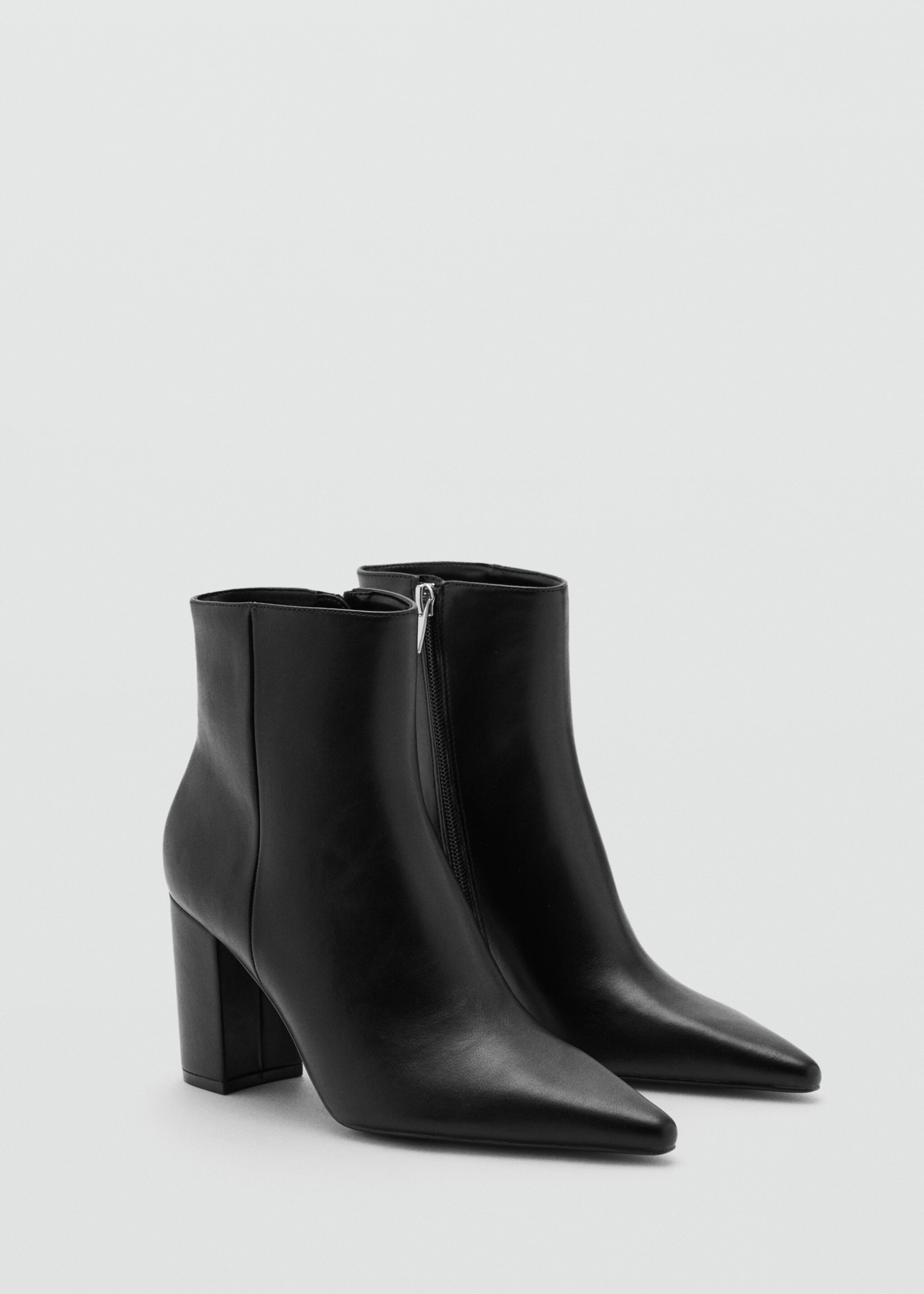 Ankle boots with block heel - Medium plane, Black. Ref: 27071255-00.