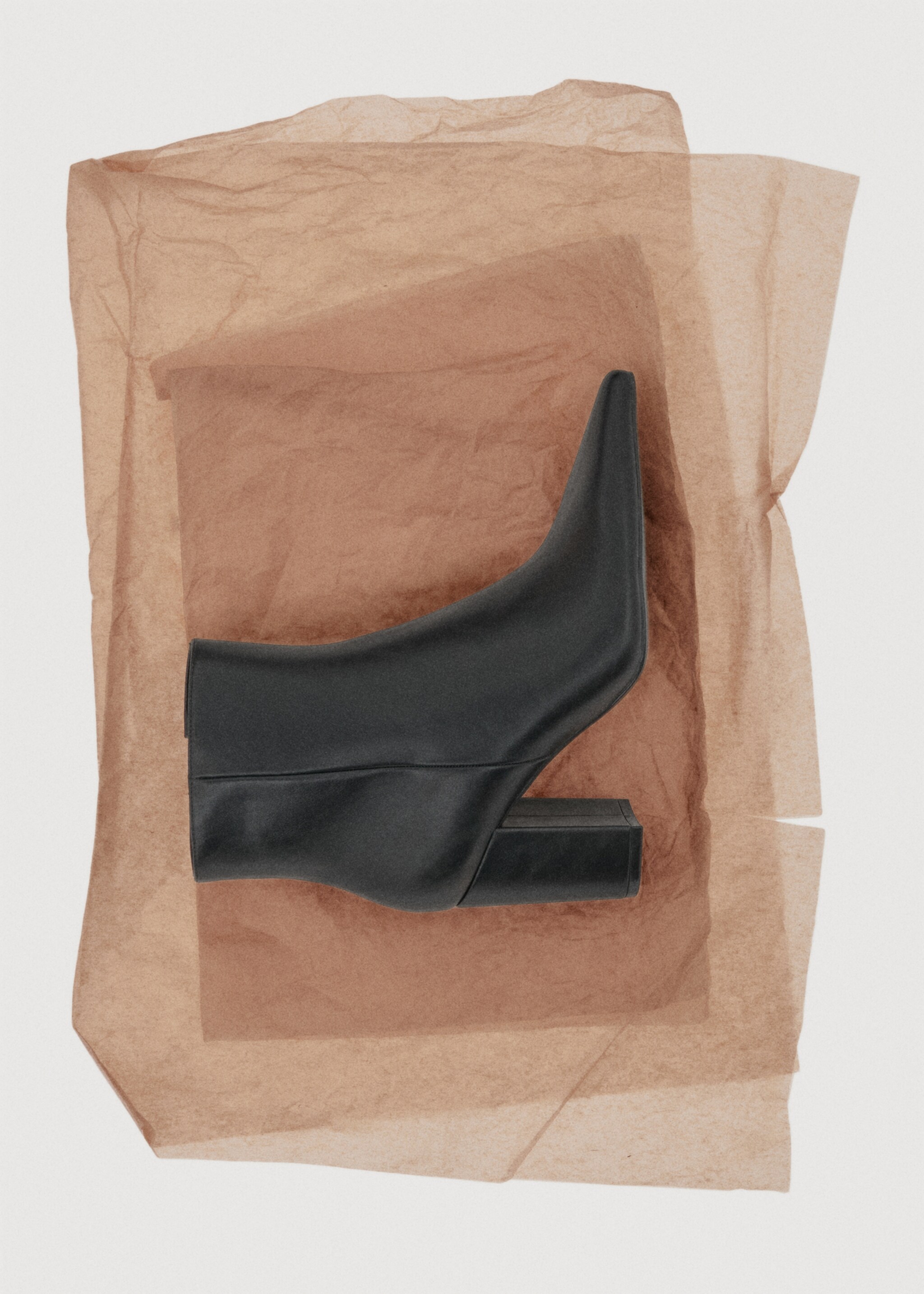 Stiefelette mit Blockabsatz - Detail des Artikels 7, Schwarz. Ref: 27071255-00.
